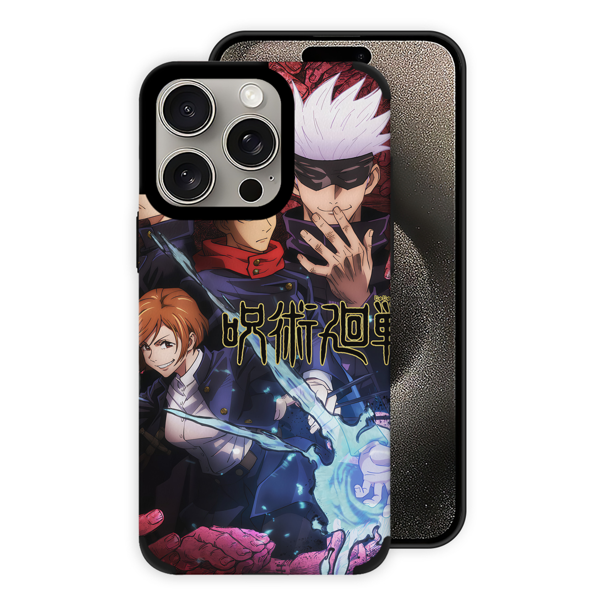 （画像用） 呪術廻戦 Jujutsu Kaisen 【iPhone15ProMax対応】 PUレザー スマホケース 耐衝撃＆黄変防止