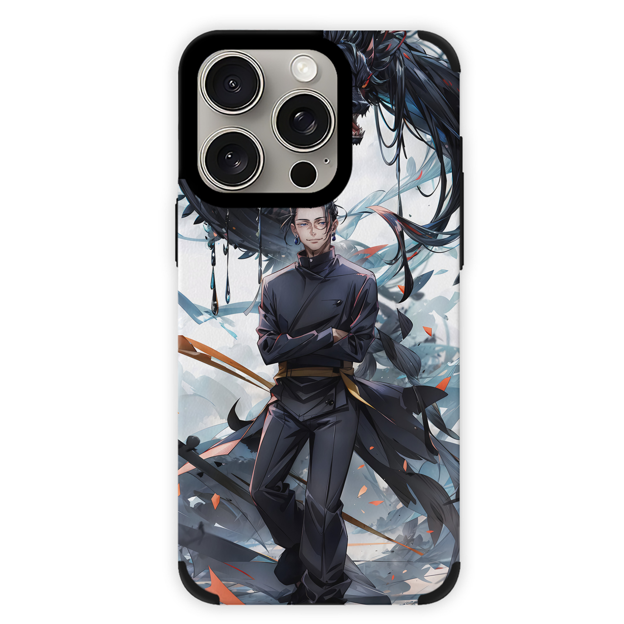 （画像用） 呪術廻戦 Jujutsu Kaisen 【iPhone15ProMax対応】 PUレザー スマホケース 耐衝撃＆黄変防止