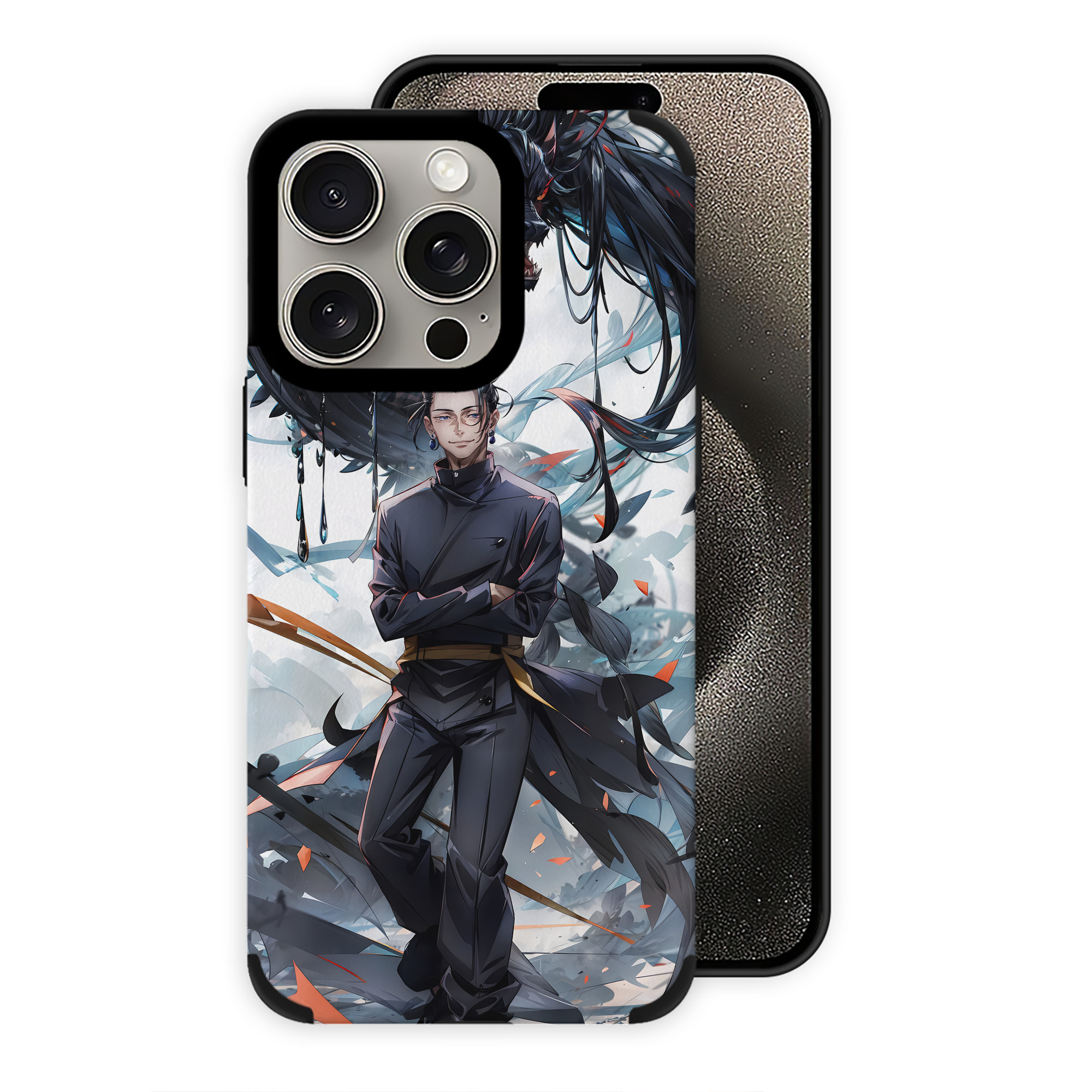 （画像用） 呪術廻戦 Jujutsu Kaisen 【iPhone15ProMax対応】 PUレザー スマホケース 耐衝撃＆黄変防止