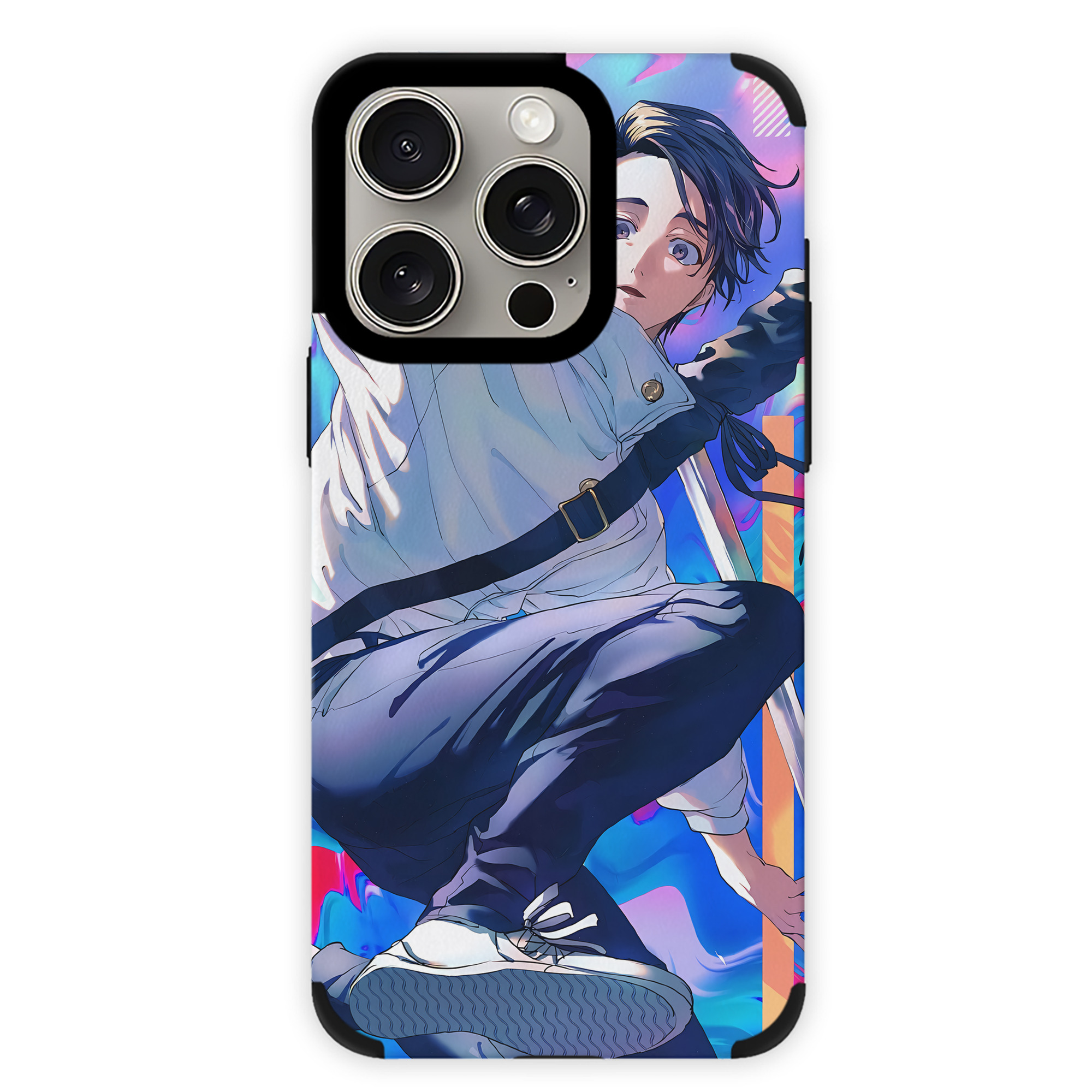 （画像用） 呪術廻戦 Jujutsu Kaisen 【iPhone15ProMax対応】 PUレザー スマホケース 耐衝撃＆黄変防止