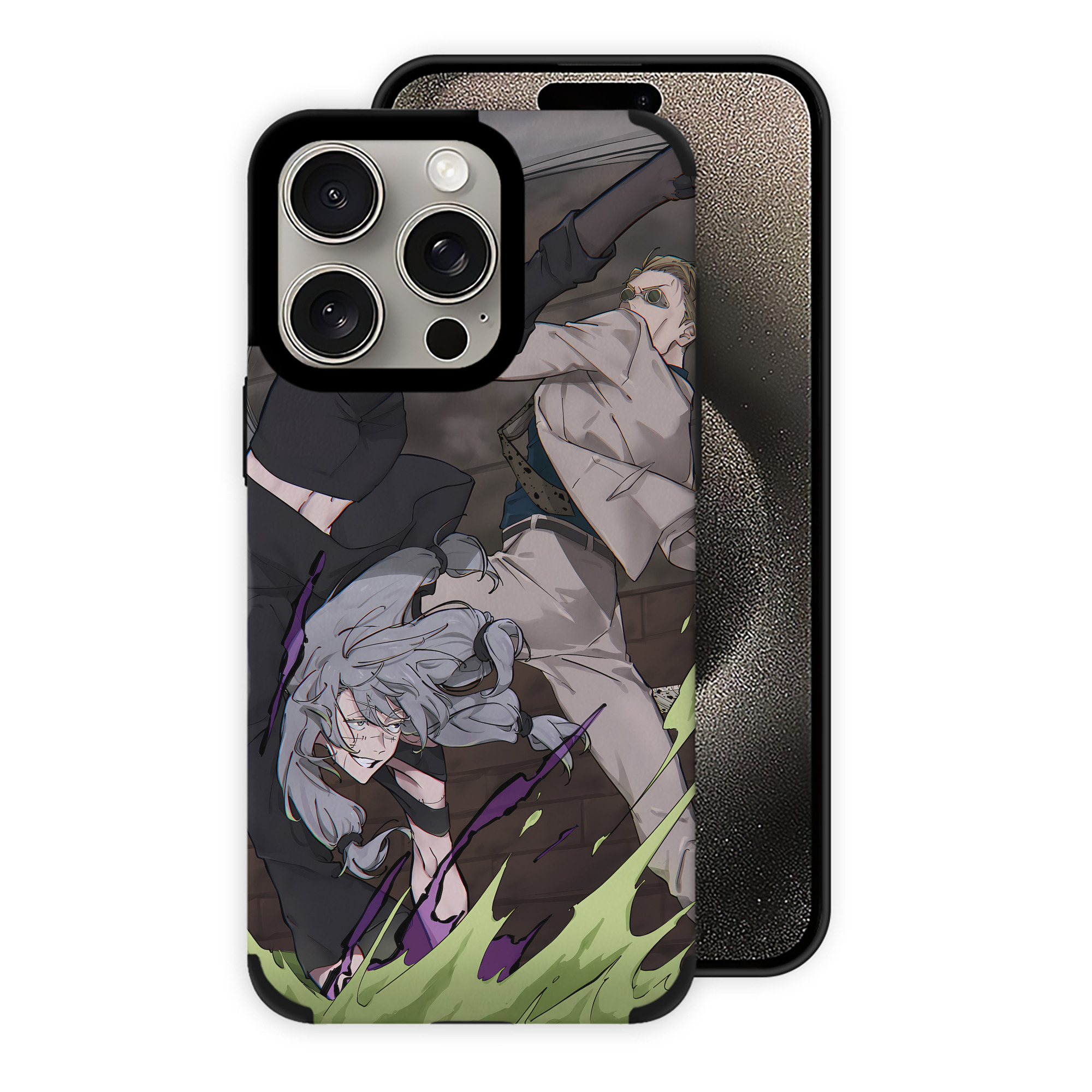 （画像用） 呪術廻戦 Jujutsu Kaisen 【iPhone15ProMax対応】 PUレザー スマホケース 耐衝撃＆黄変防止