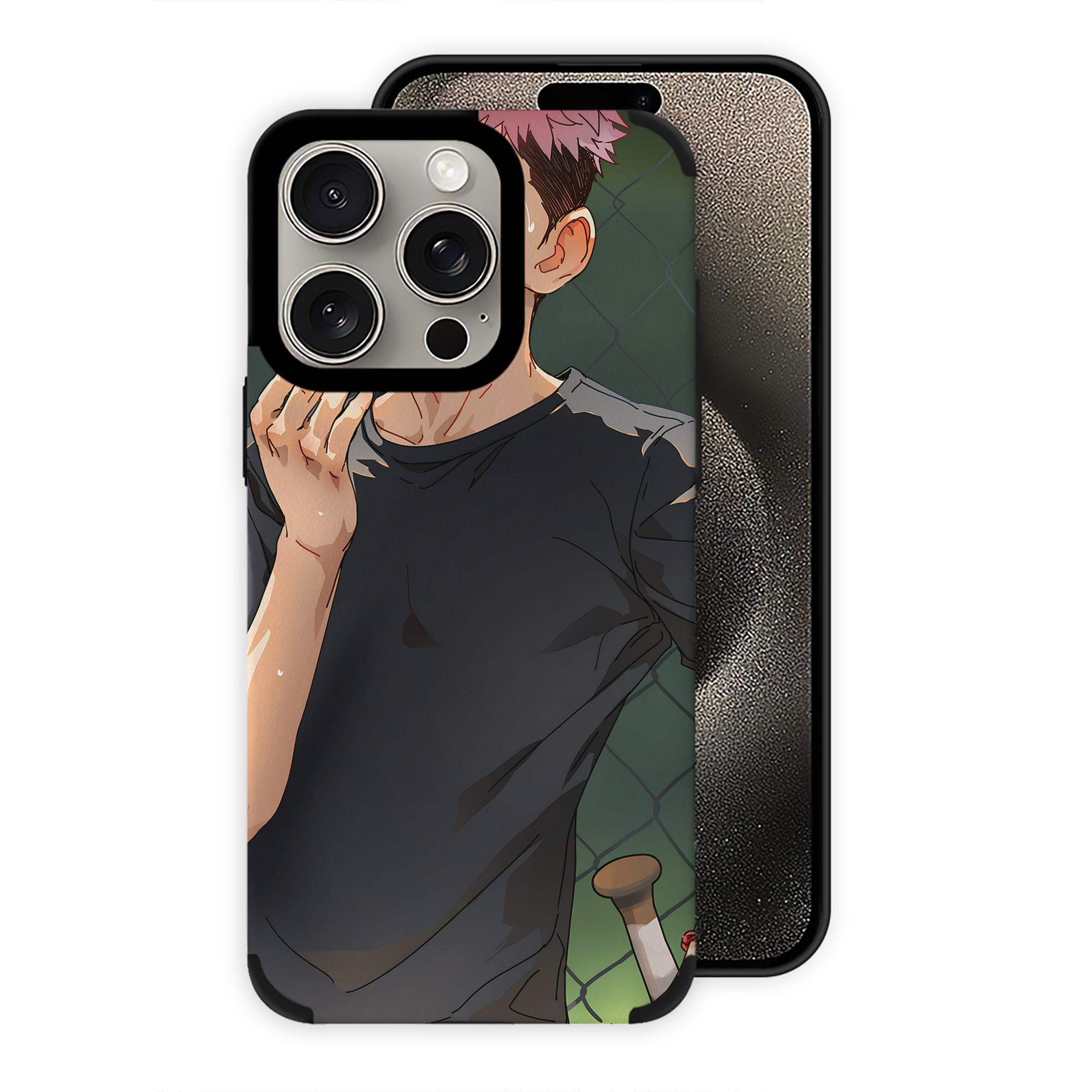 （画像用） 呪術廻戦 Jujutsu Kaisen 【iPhone15ProMax対応】 PUレザー スマホケース 耐衝撃＆黄変防止