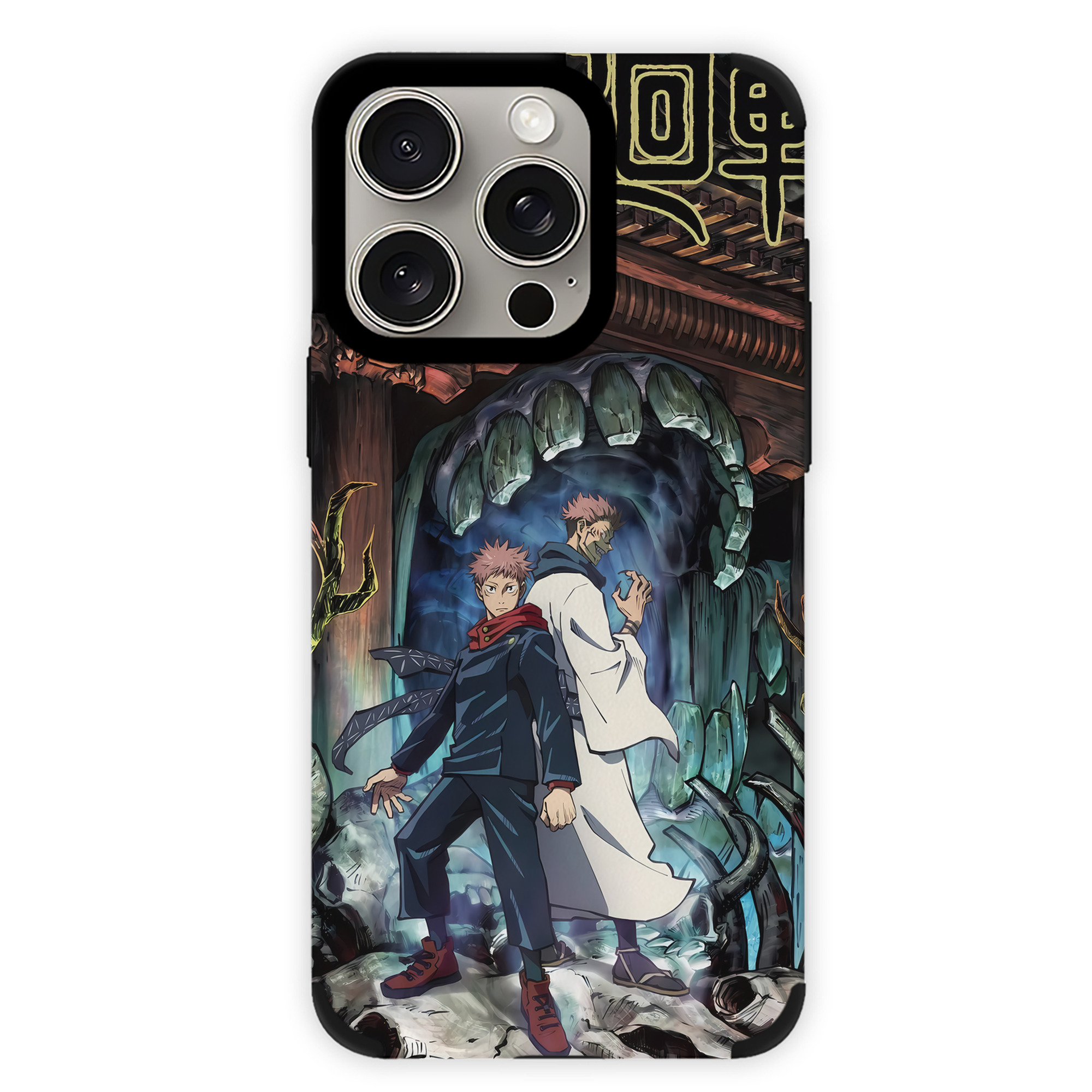 （画像用） 呪術廻戦 Jujutsu Kaisen 【iPhone15ProMax対応】 PUレザー スマホケース 耐衝撃＆黄変防止