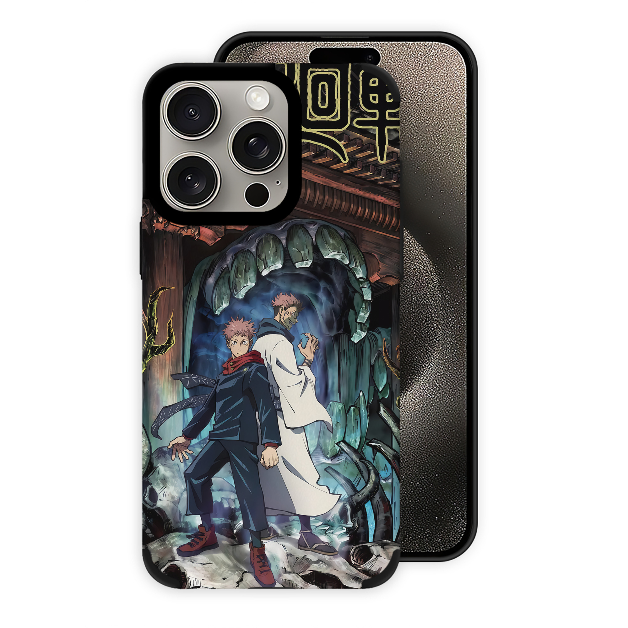 （画像用） 呪術廻戦 Jujutsu Kaisen 【iPhone15ProMax対応】 PUレザー スマホケース 耐衝撃＆黄変防止