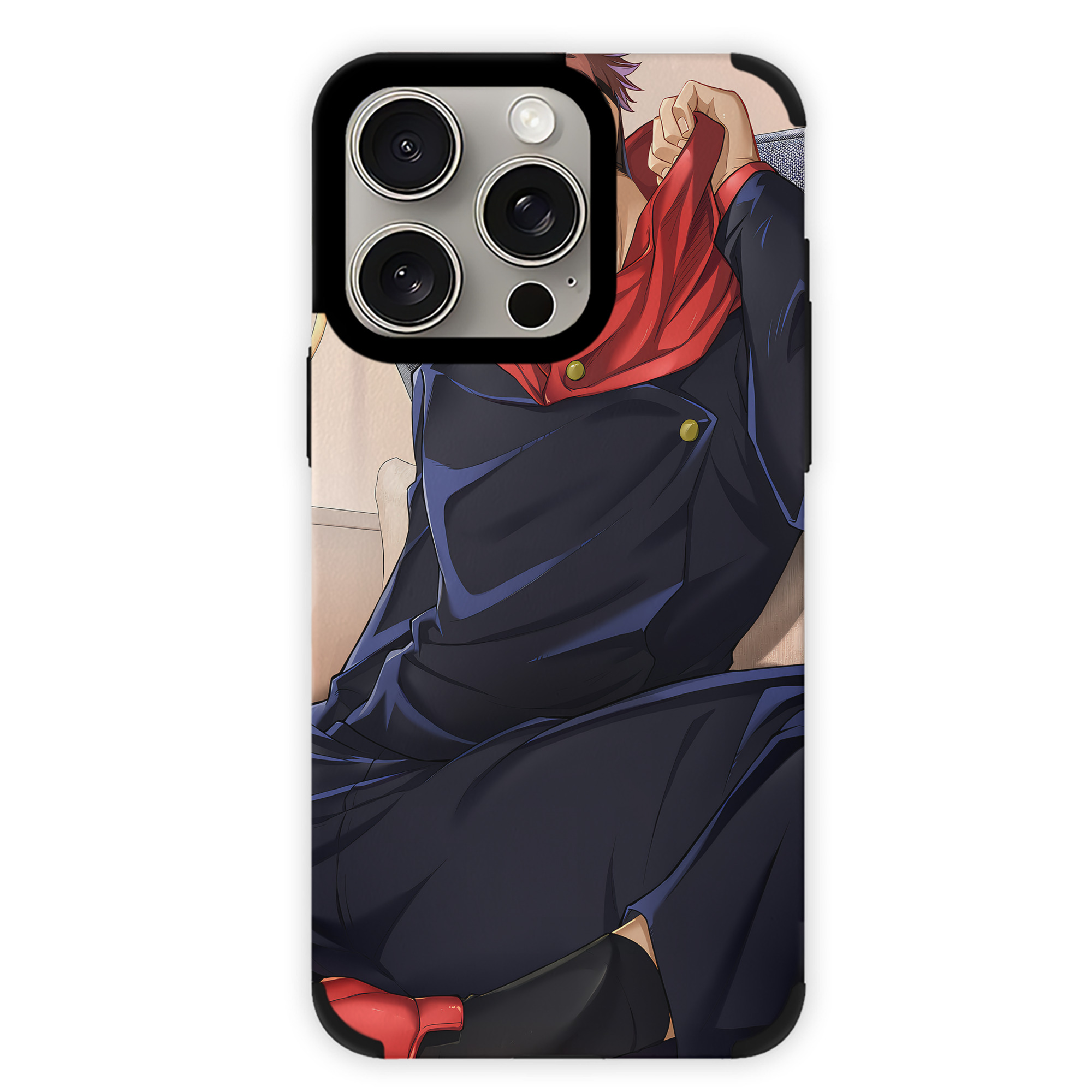 （画像用） 呪術廻戦 Jujutsu Kaisen 【iPhone15ProMax対応】 PUレザー スマホケース 耐衝撃＆黄変防止
