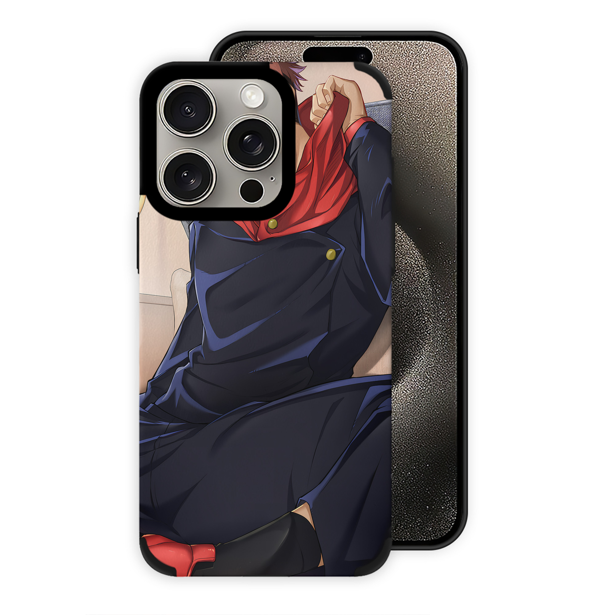 （画像用） 呪術廻戦 Jujutsu Kaisen 【iPhone15ProMax対応】 PUレザー スマホケース 耐衝撃＆黄変防止