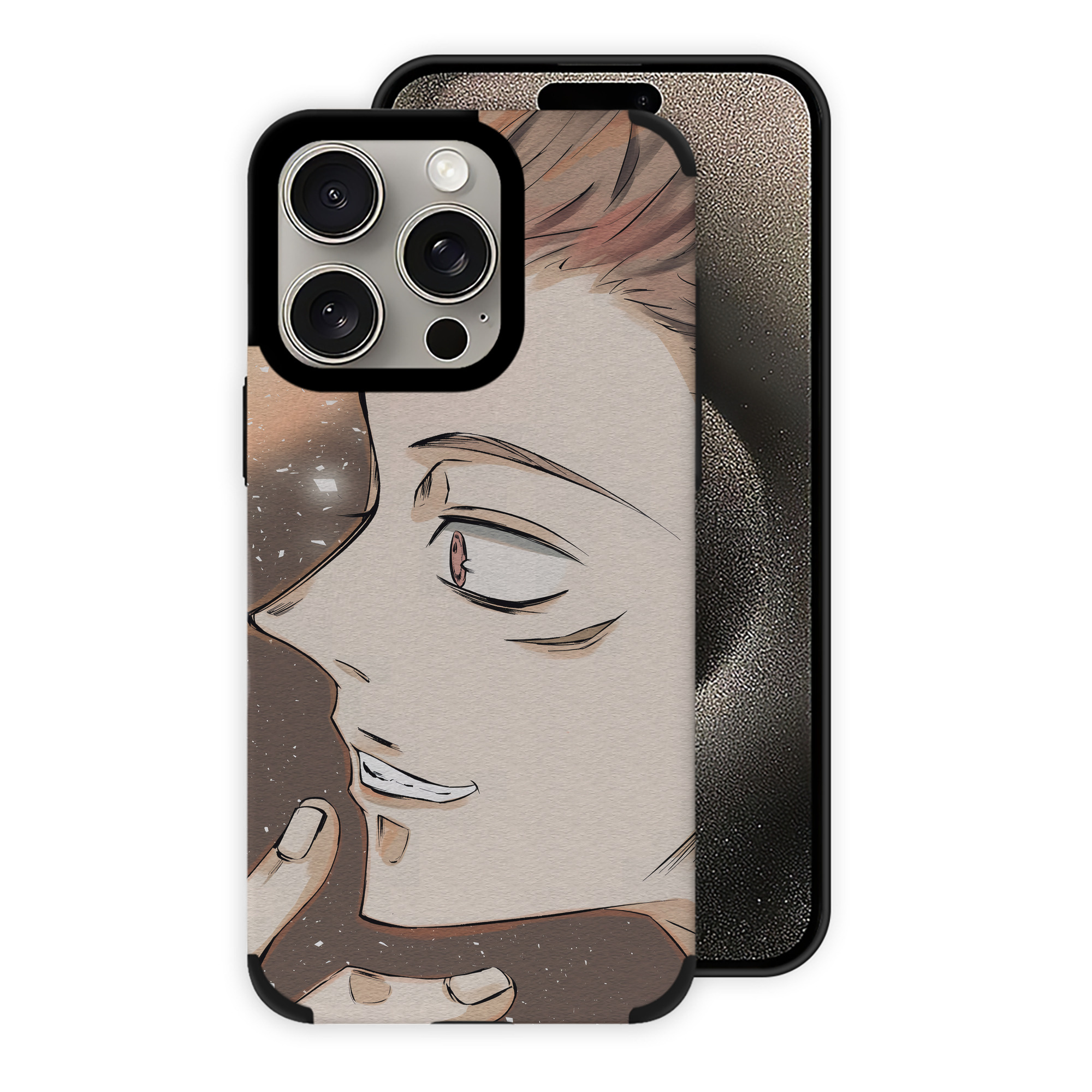 呪術廻戦 Jujutsu Kaisen 【iPhone15ProMax対応】 PUレザー スマホケース 耐衝撃＆黄変防止