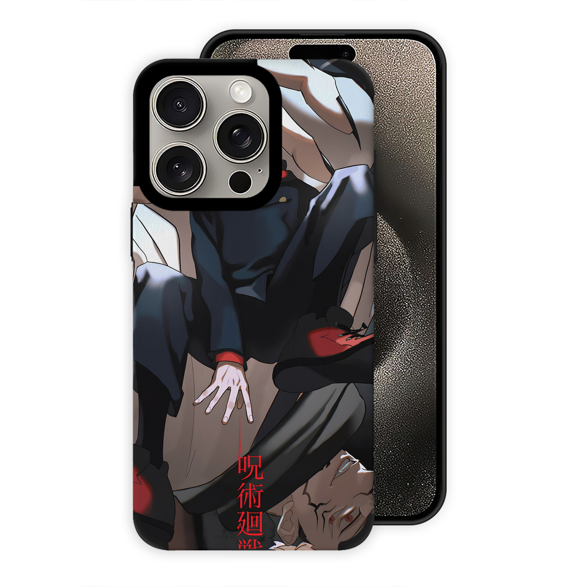 （画像用） 呪術廻戦 Jujutsu Kaisen 【iPhone15ProMax対応】 PUレザー スマホケース 耐衝撃＆黄変防止