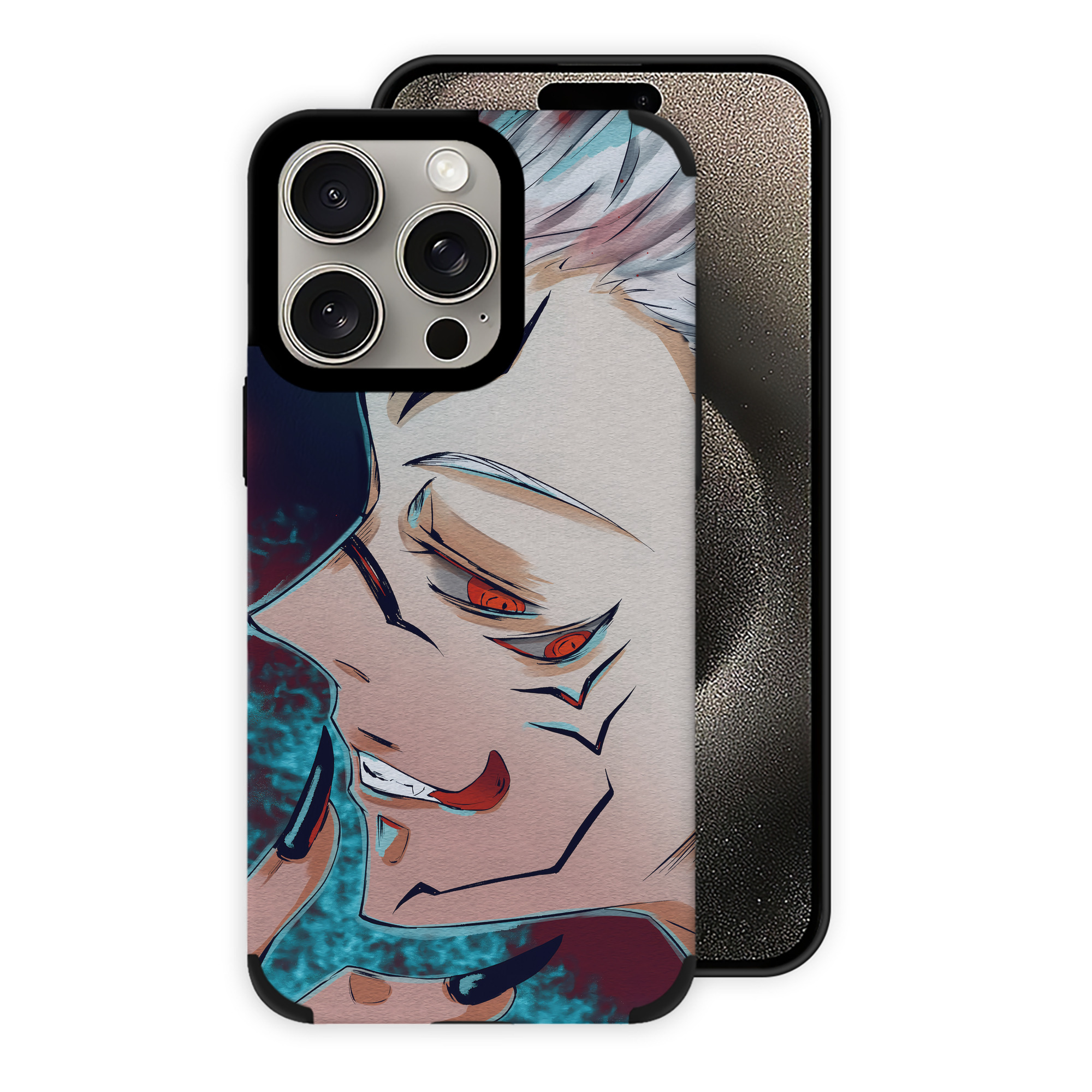 （画像用） 呪術廻戦 Jujutsu Kaisen 【iPhone15ProMax対応】 PUレザー スマホケース 耐衝撃＆黄変防止