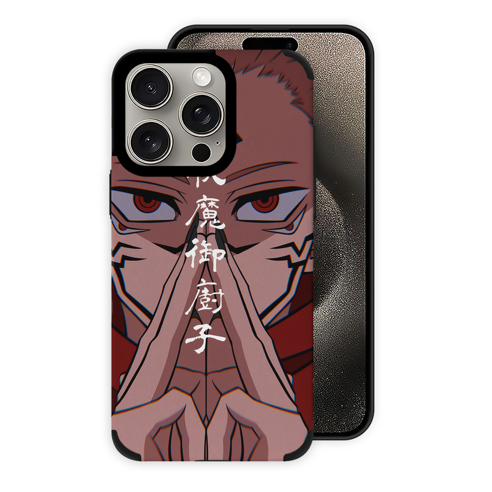 （画像用） 呪術廻戦 Jujutsu Kaisen 【iPhone15ProMax対応】 PUレザー スマホケース 耐衝撃＆黄変防止