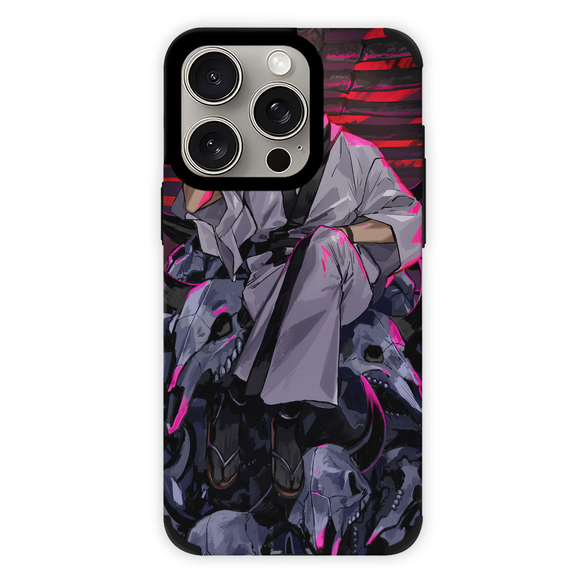 （画像用） 呪術廻戦 Jujutsu Kaisen 【iPhone15ProMax対応】 PUレザー スマホケース 耐衝撃＆黄変防止