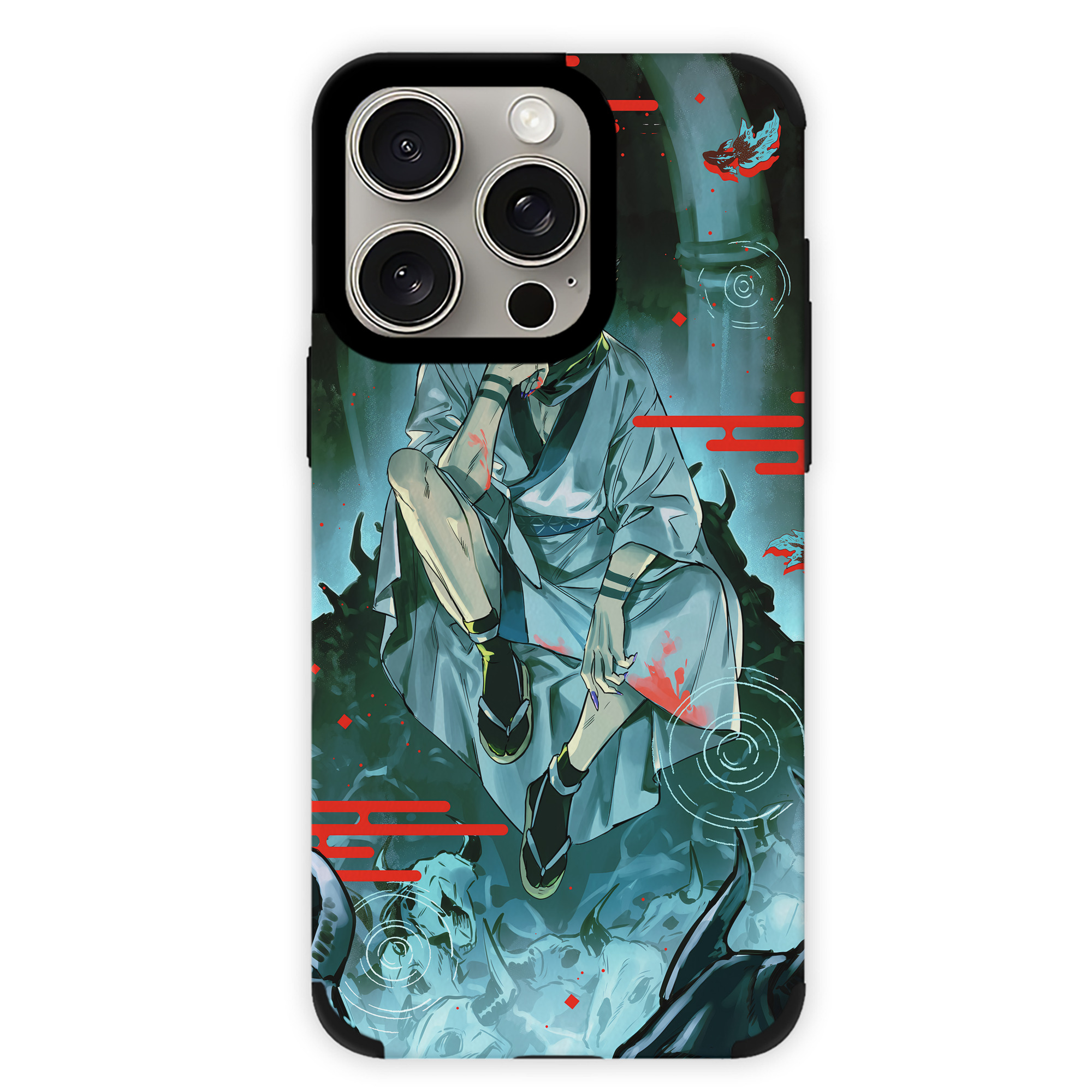 （画像用） 呪術廻戦 Jujutsu Kaisen 【iPhone15ProMax対応】 PUレザー スマホケース 耐衝撃＆黄変防止