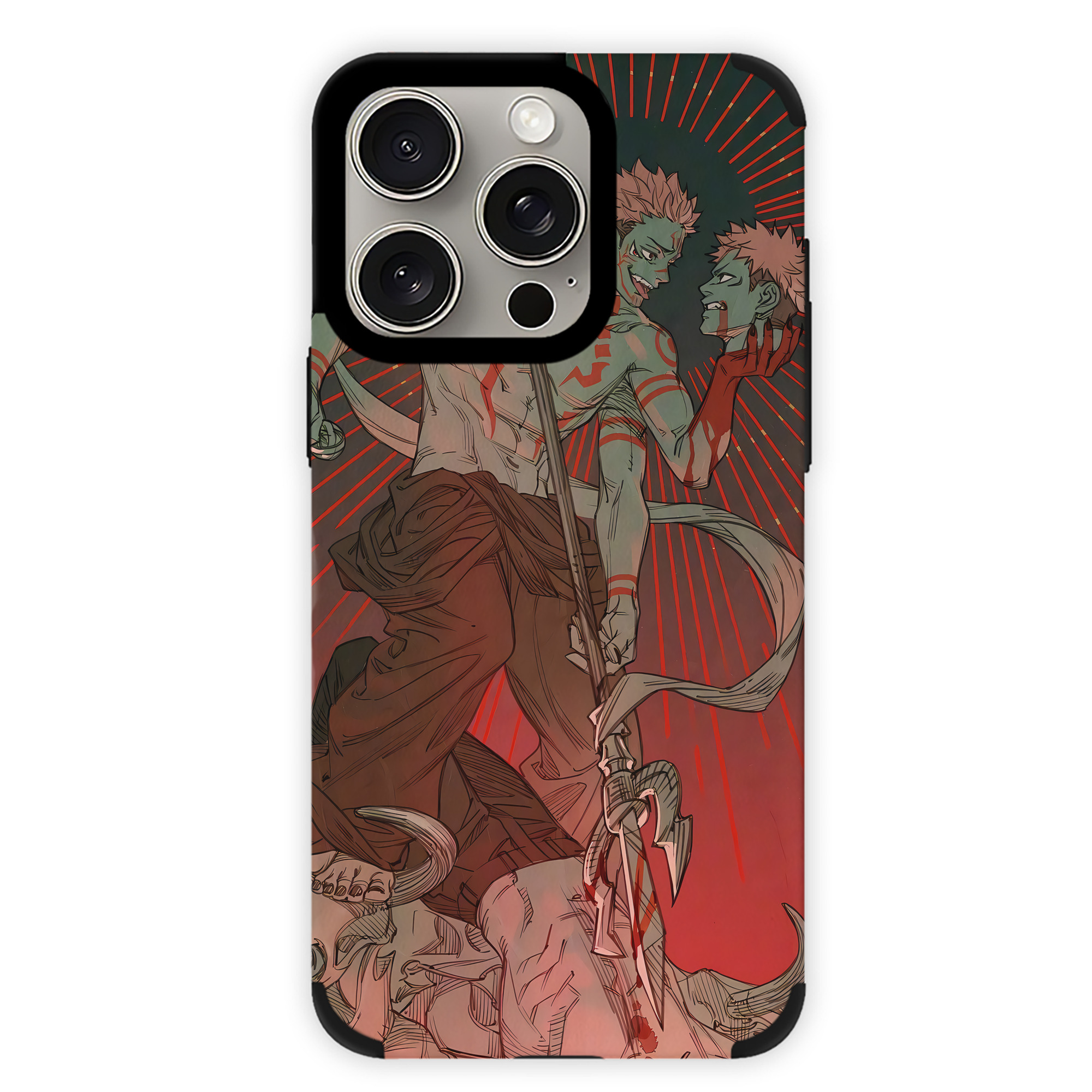（画像用） 呪術廻戦 Jujutsu Kaisen 【iPhone15ProMax対応】 PUレザー スマホケース 耐衝撃＆黄変防止