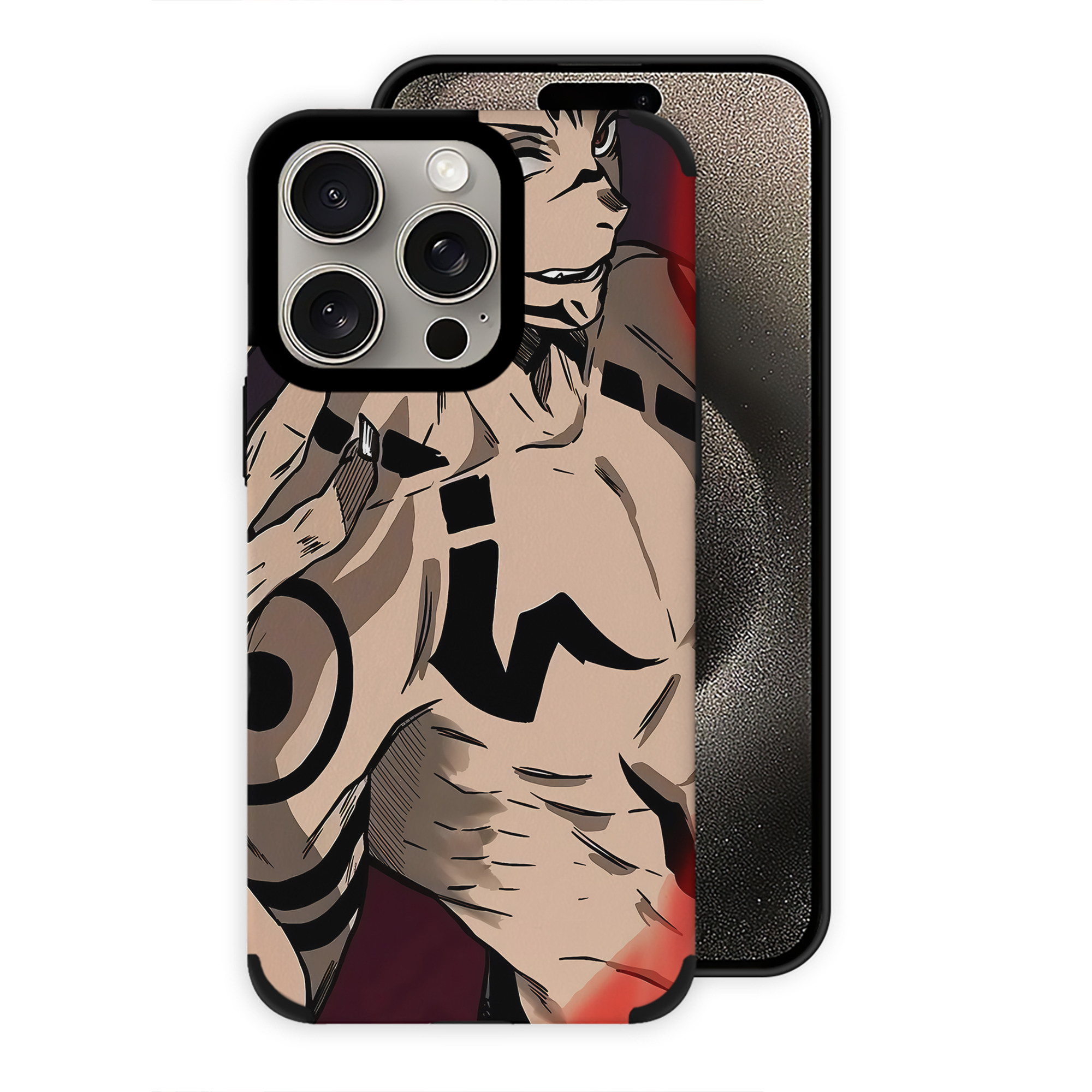 （画像用） 呪術廻戦 Jujutsu Kaisen 【iPhone15ProMax対応】 PUレザー スマホケース 耐衝撃＆黄変防止