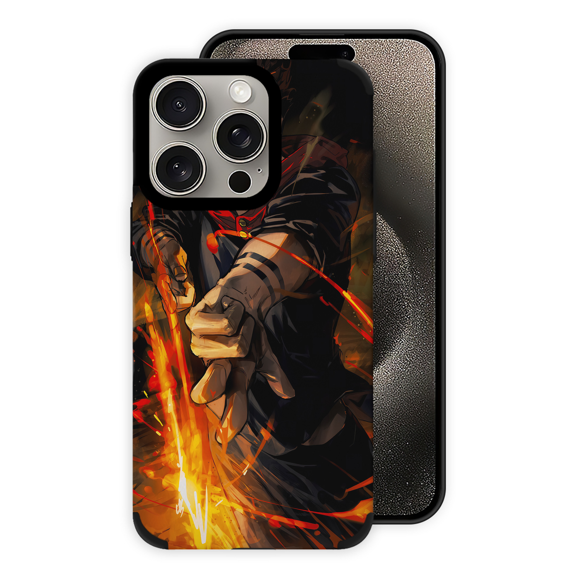 （画像用） 呪術廻戦 Jujutsu Kaisen 【iPhone15ProMax対応】 PUレザー スマホケース 耐衝撃＆黄変防止