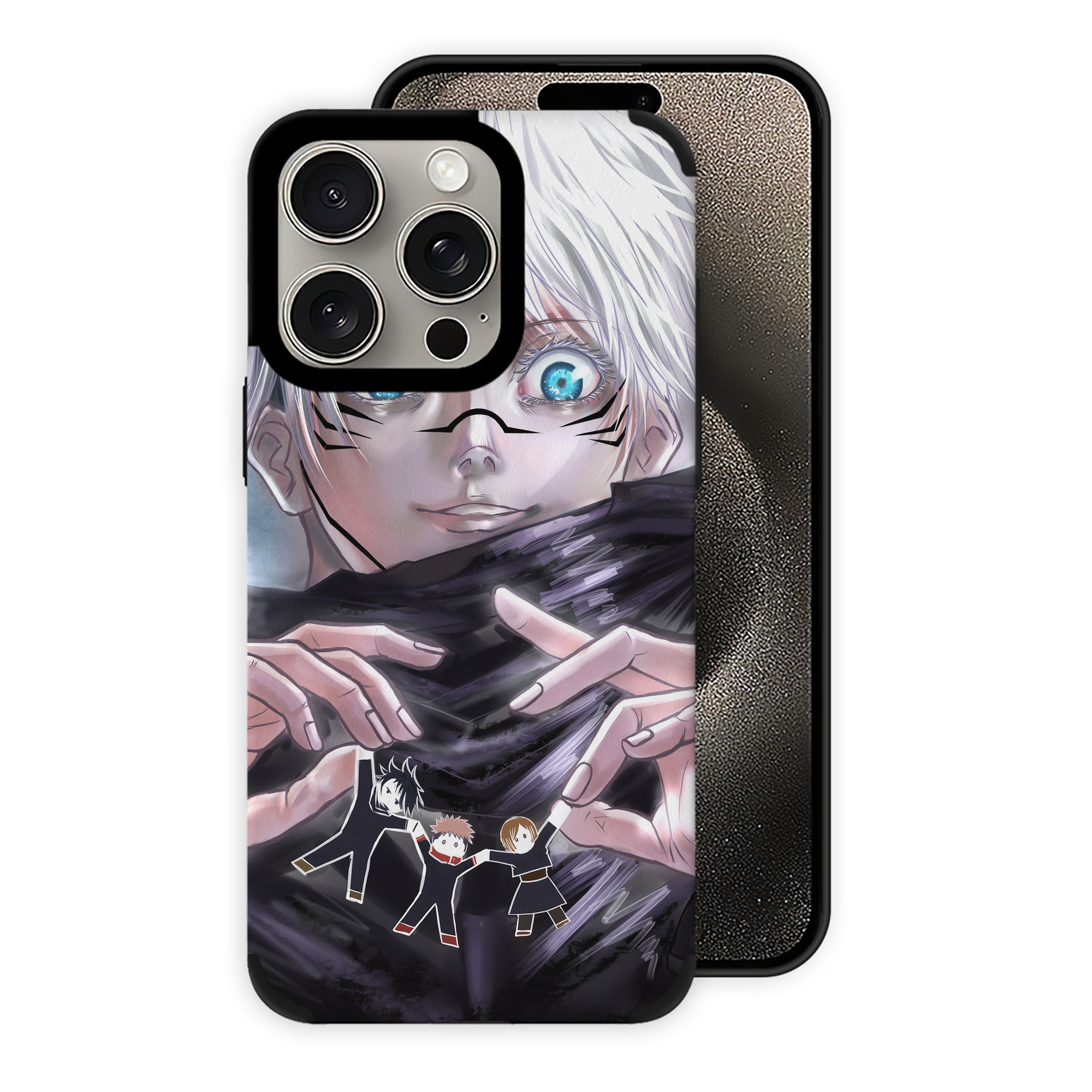 （画像用） 呪術廻戦 Jujutsu Kaisen 【iPhone15ProMax対応】 PUレザー スマホケース 耐衝撃＆黄変防止