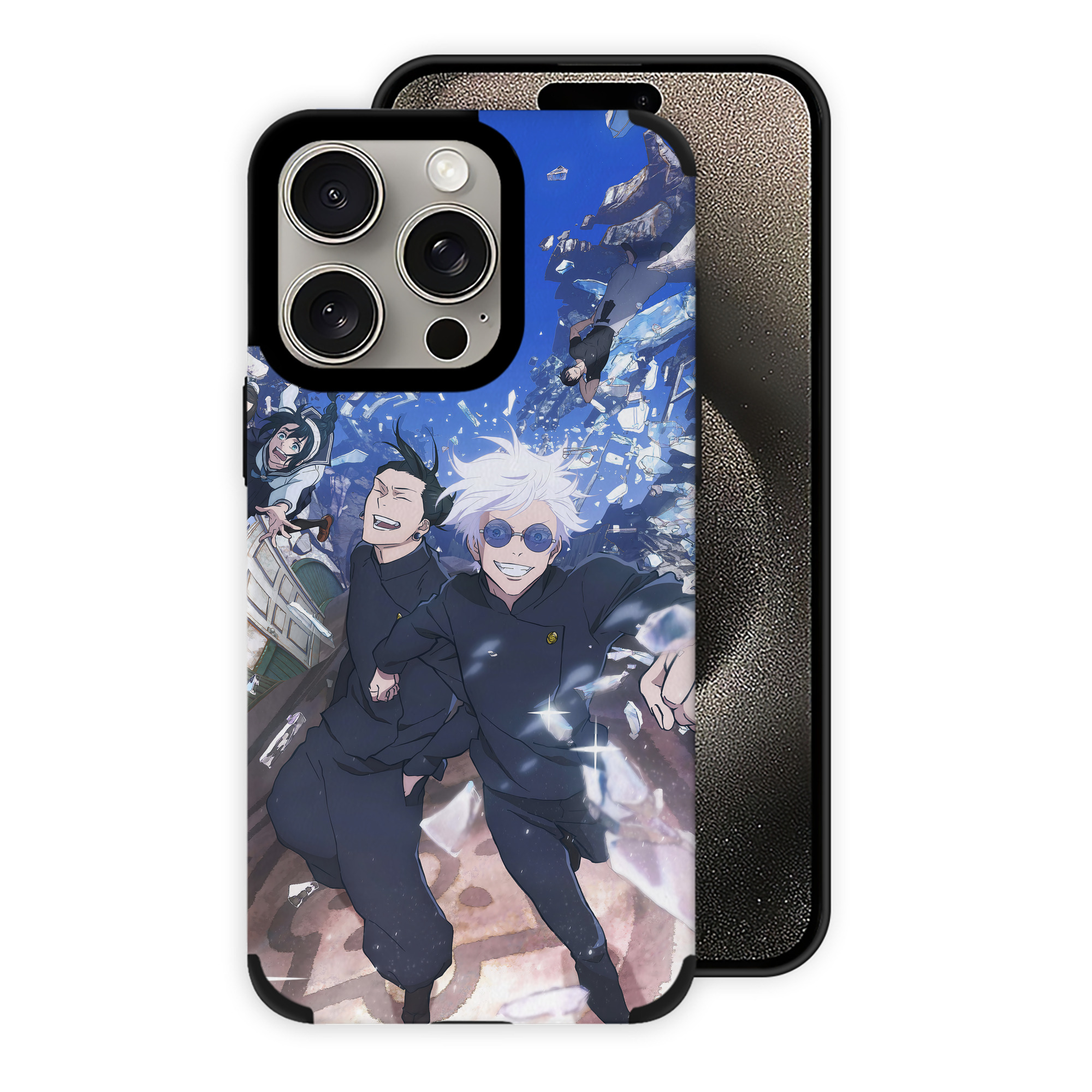 （画像用） 呪術廻戦 Jujutsu Kaisen 【iPhone15ProMax対応】 PUレザー スマホケース 耐衝撃＆黄変防止