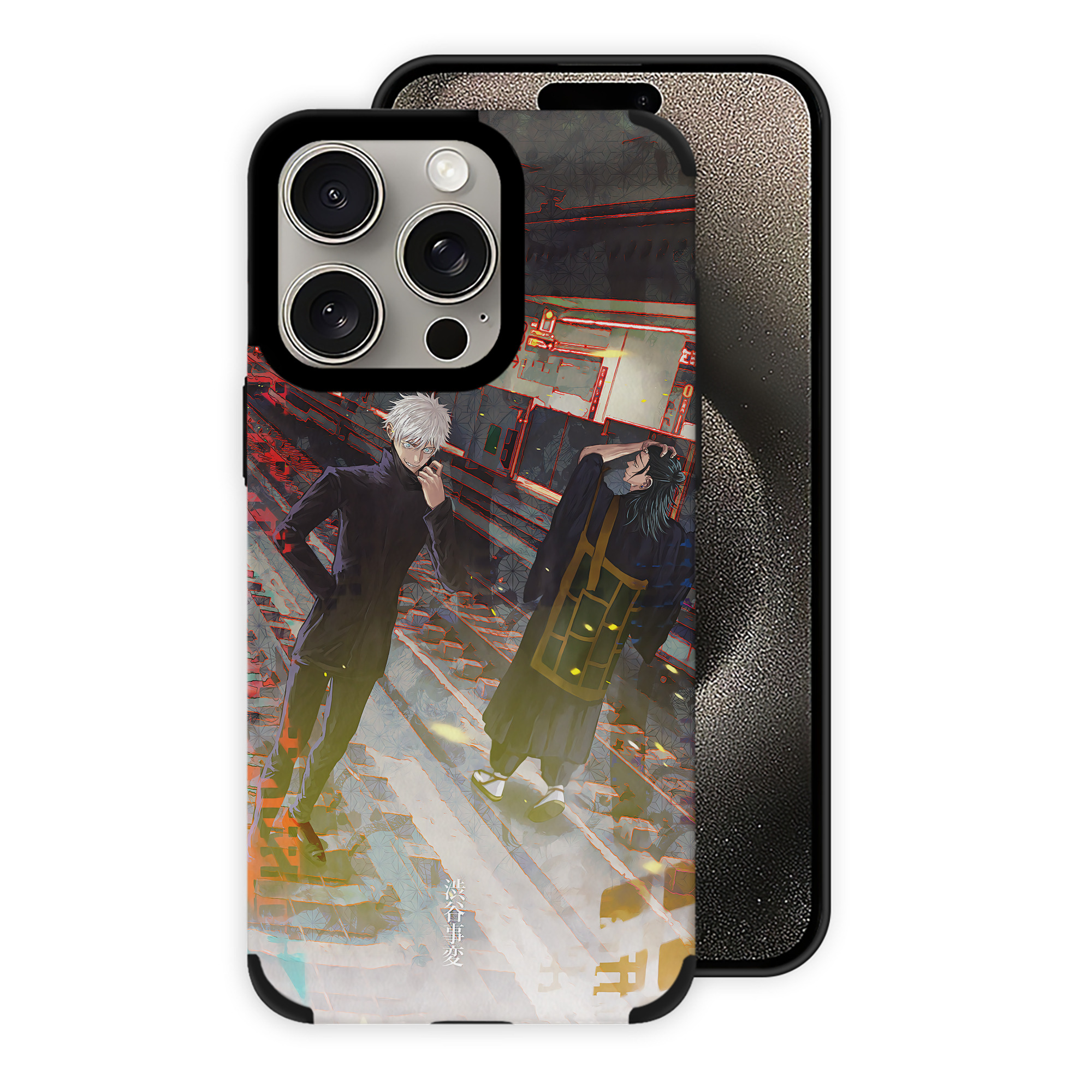 （画像用） 呪術廻戦 Jujutsu Kaisen 【iPhone15ProMax対応】 PUレザー スマホケース 耐衝撃＆黄変防止