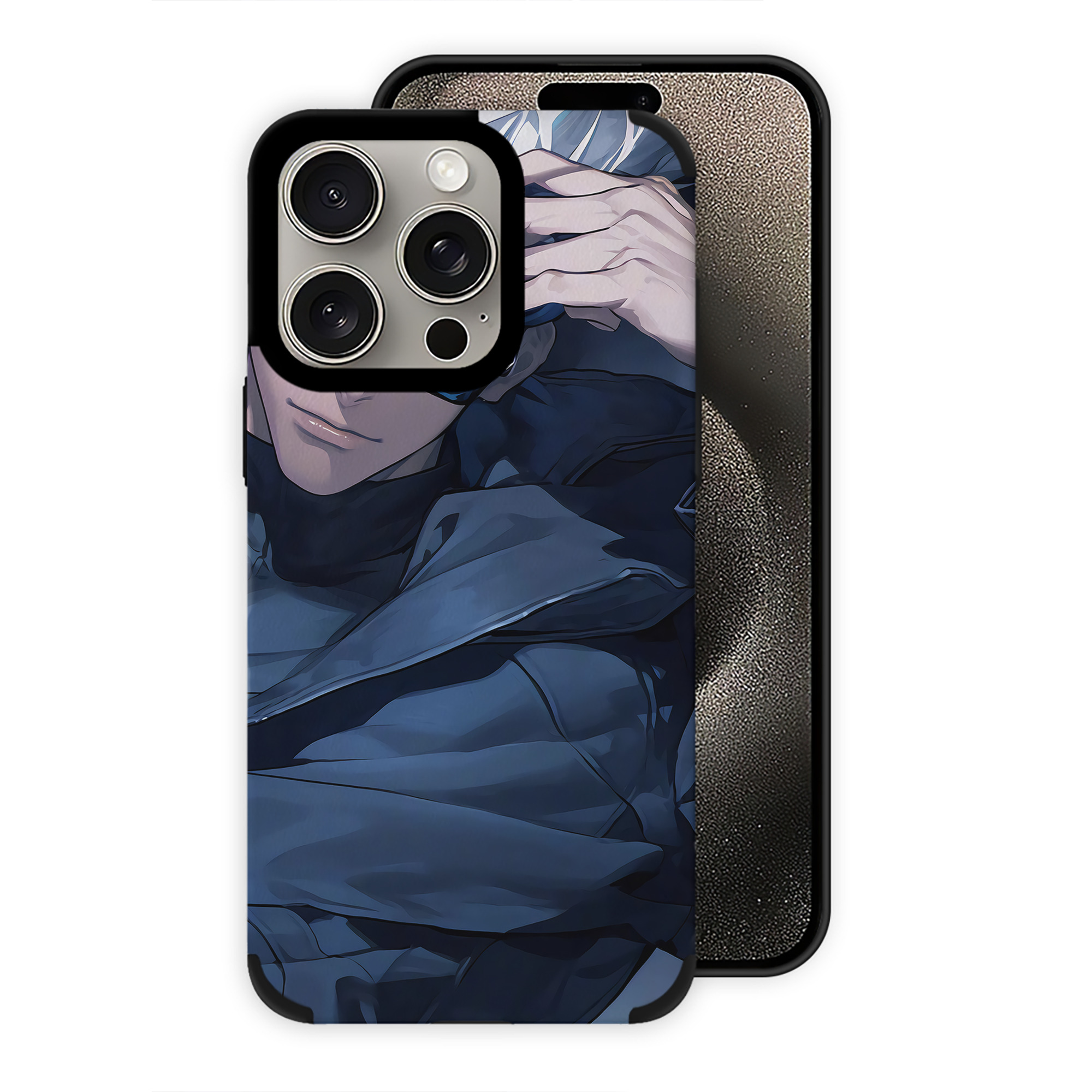（画像用） 呪術廻戦 Jujutsu Kaisen 【iPhone15ProMax対応】 PUレザー スマホケース 耐衝撃＆黄変防止