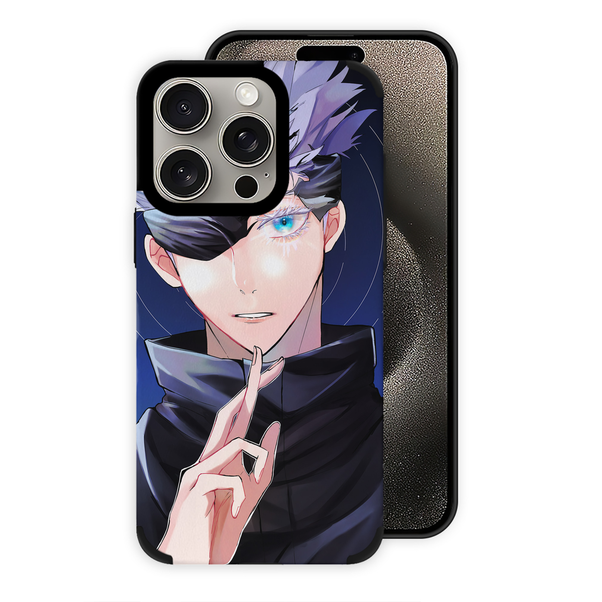 （画像用） 呪術廻戦 Jujutsu Kaisen 【iPhone15ProMax対応】 PUレザー スマホケース 耐衝撃＆黄変防止