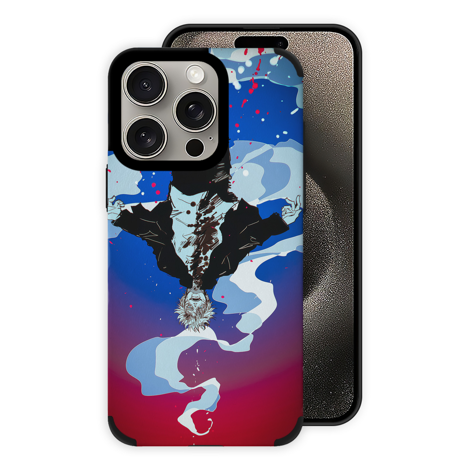 （画像用） 呪術廻戦 Jujutsu Kaisen 【iPhone15ProMax対応】 PUレザー スマホケース 耐衝撃＆黄変防止