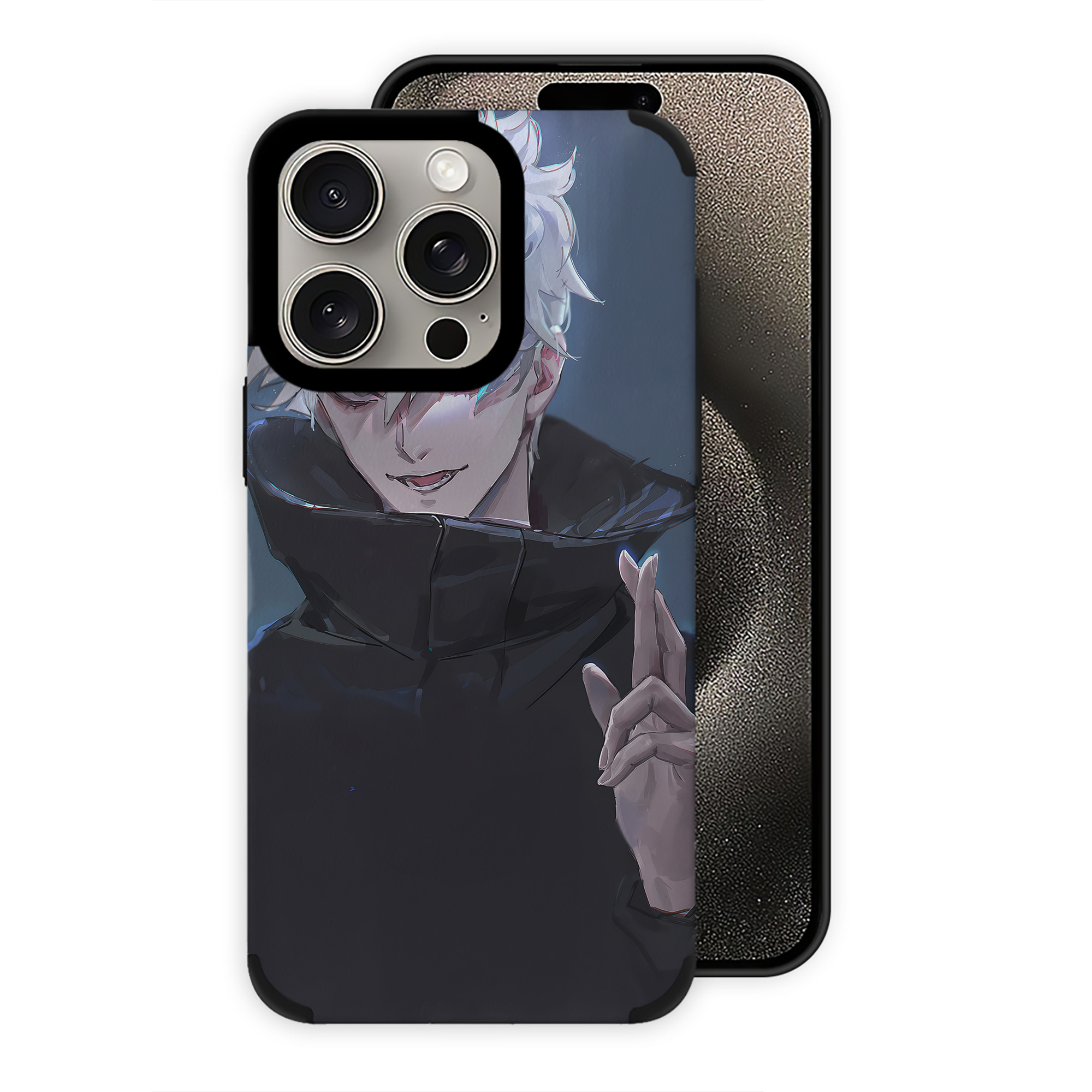 （画像用） 呪術廻戦 Jujutsu Kaisen 【iPhone15ProMax対応】 PUレザー スマホケース 耐衝撃＆黄変防止