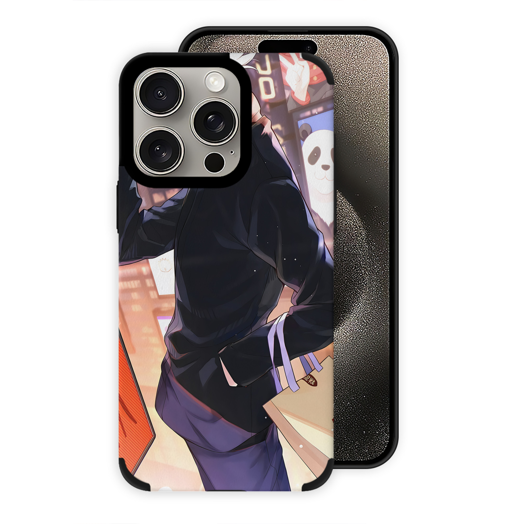（画像用） 呪術廻戦 Jujutsu Kaisen 【iPhone15ProMax対応】 PUレザー スマホケース 耐衝撃＆黄変防止