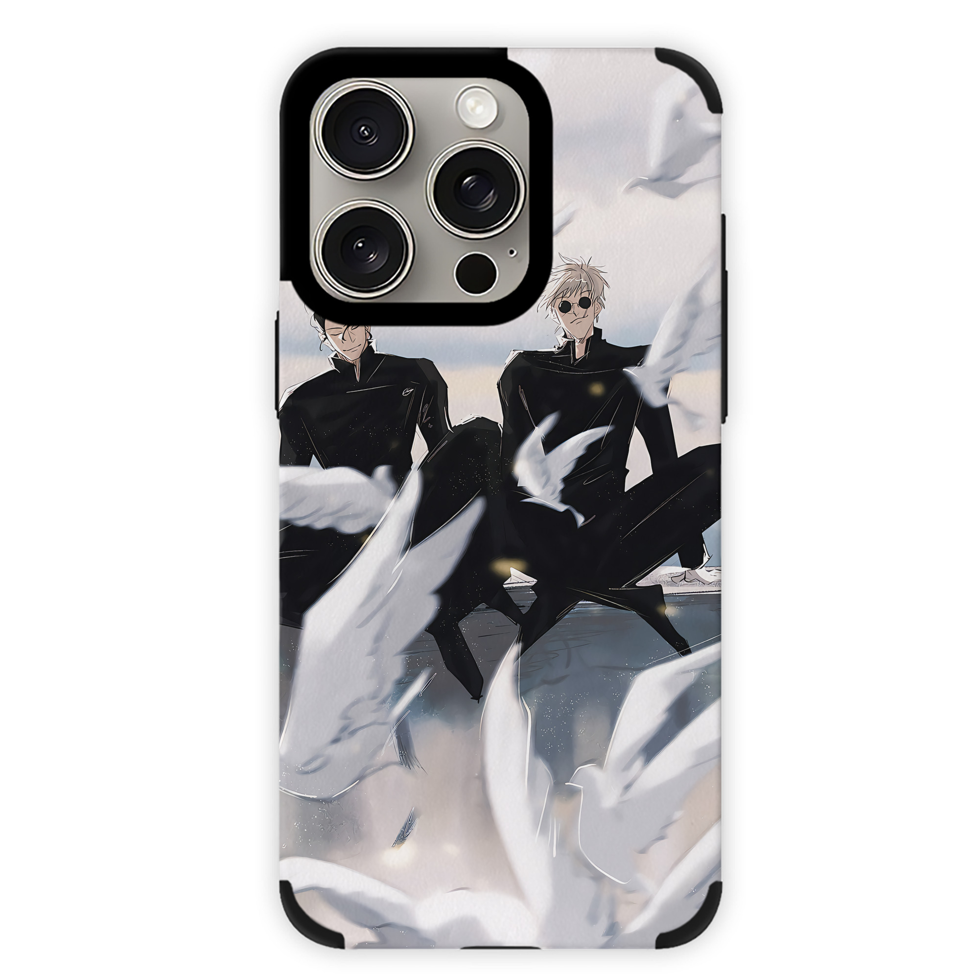 （画像用） 呪術廻戦 Jujutsu Kaisen 【iPhone15ProMax対応】 PUレザー スマホケース 耐衝撃＆黄変防止