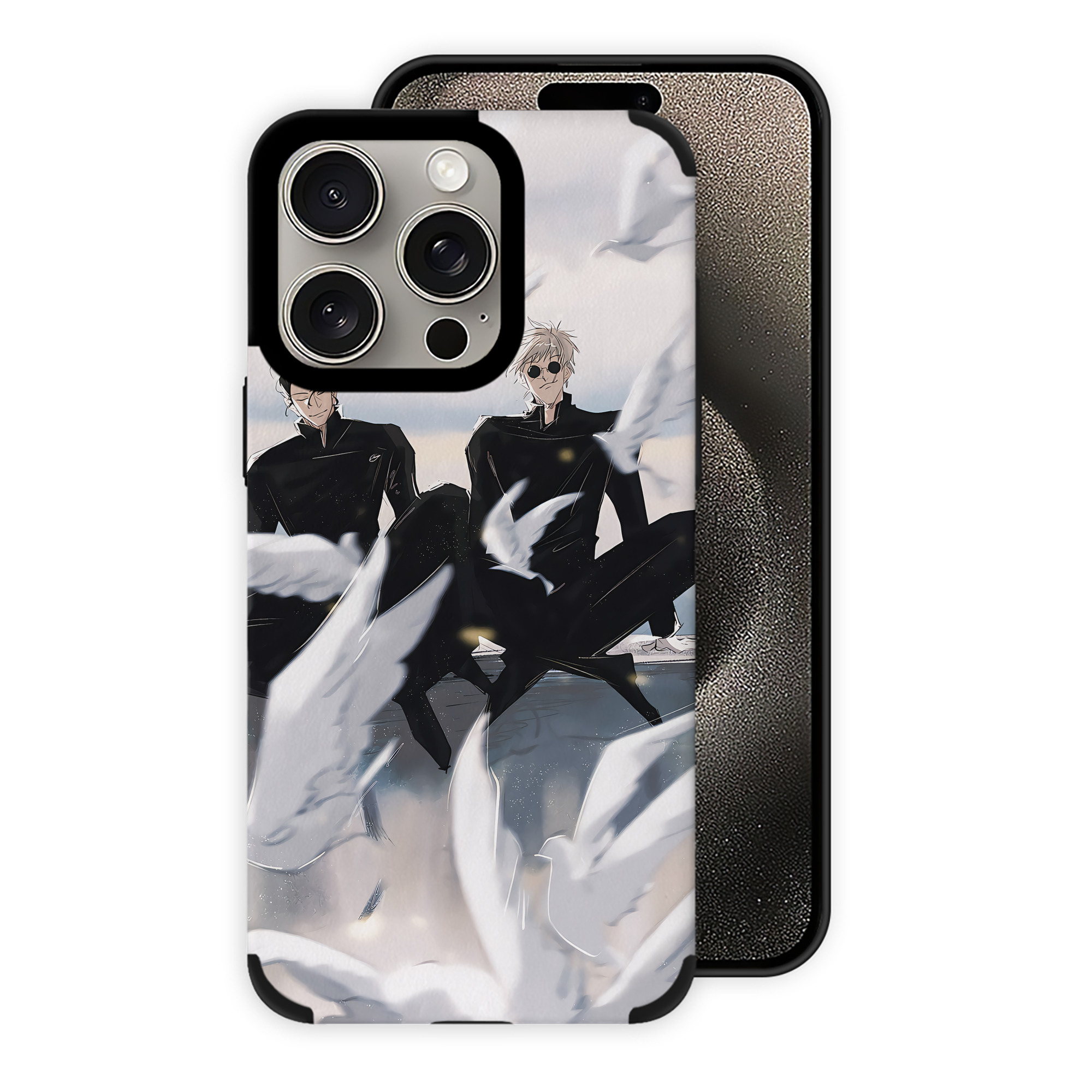 （画像用） 呪術廻戦 Jujutsu Kaisen 【iPhone15ProMax対応】 PUレザー スマホケース 耐衝撃＆黄変防止