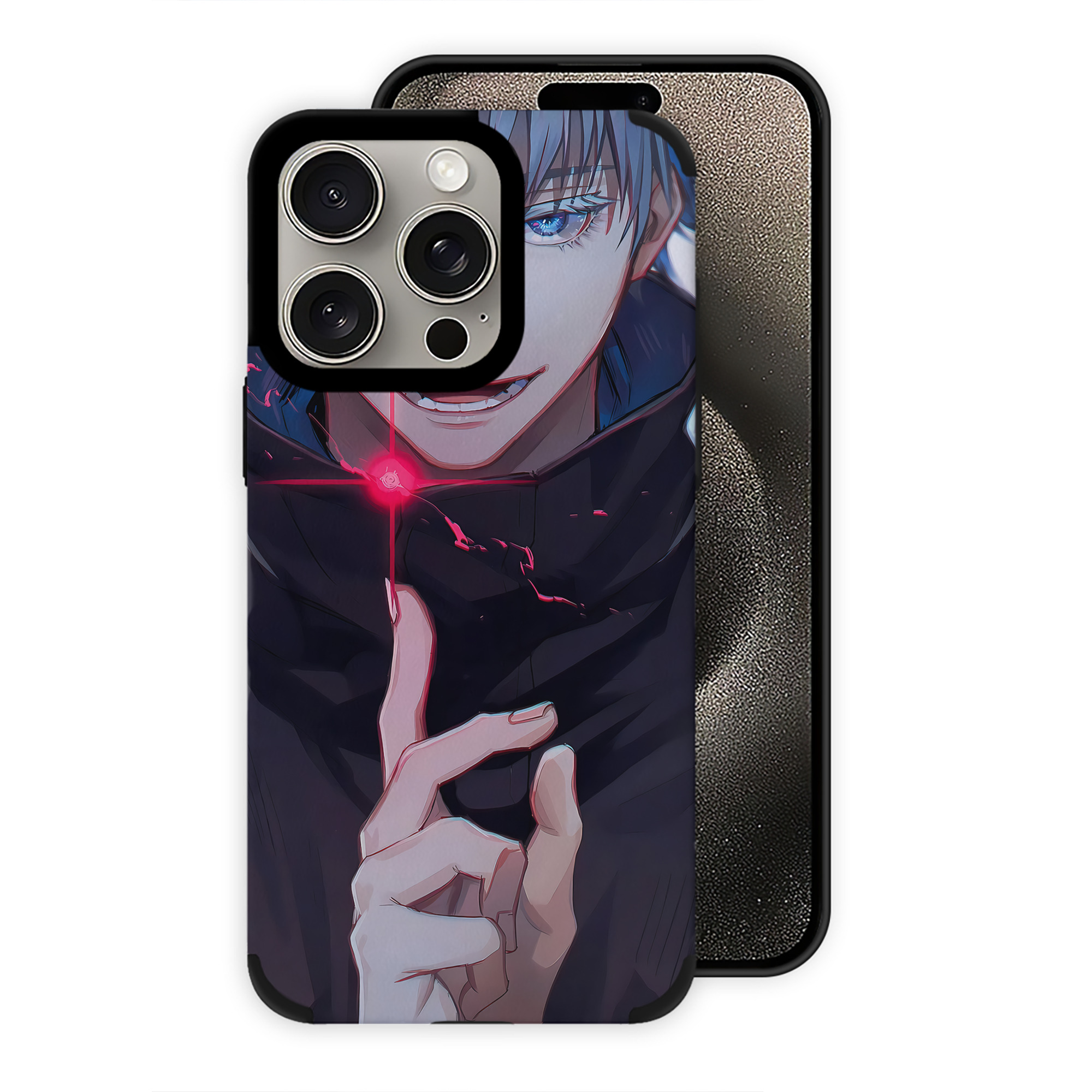 （画像用） 呪術廻戦 Jujutsu Kaisen 【iPhone15ProMax対応】 PUレザー スマホケース 耐衝撃＆黄変防止