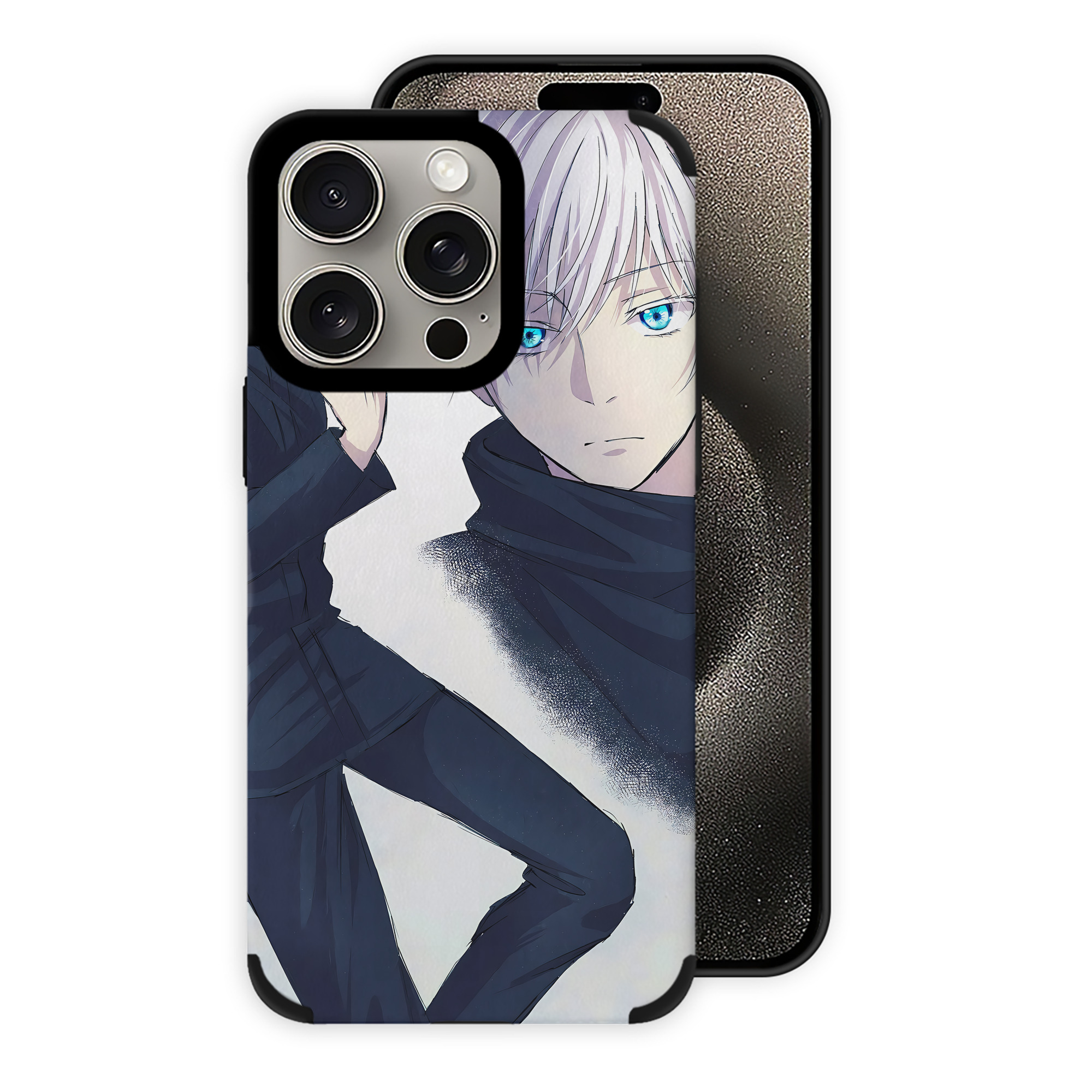 （画像用） 呪術廻戦 Jujutsu Kaisen 【iPhone15ProMax対応】 PUレザー スマホケース 耐衝撃＆黄変防止