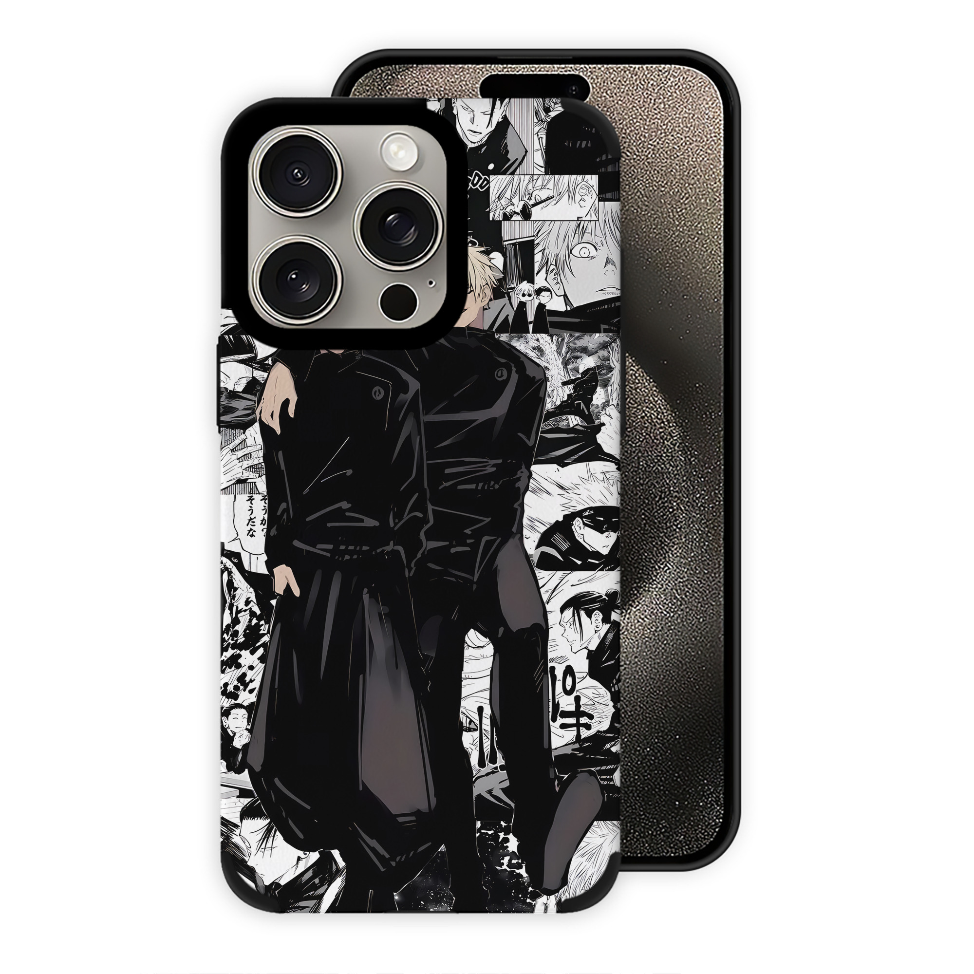 （画像用） 呪術廻戦 Jujutsu Kaisen 【iPhone15ProMax対応】 PUレザー スマホケース 耐衝撃＆黄変防止