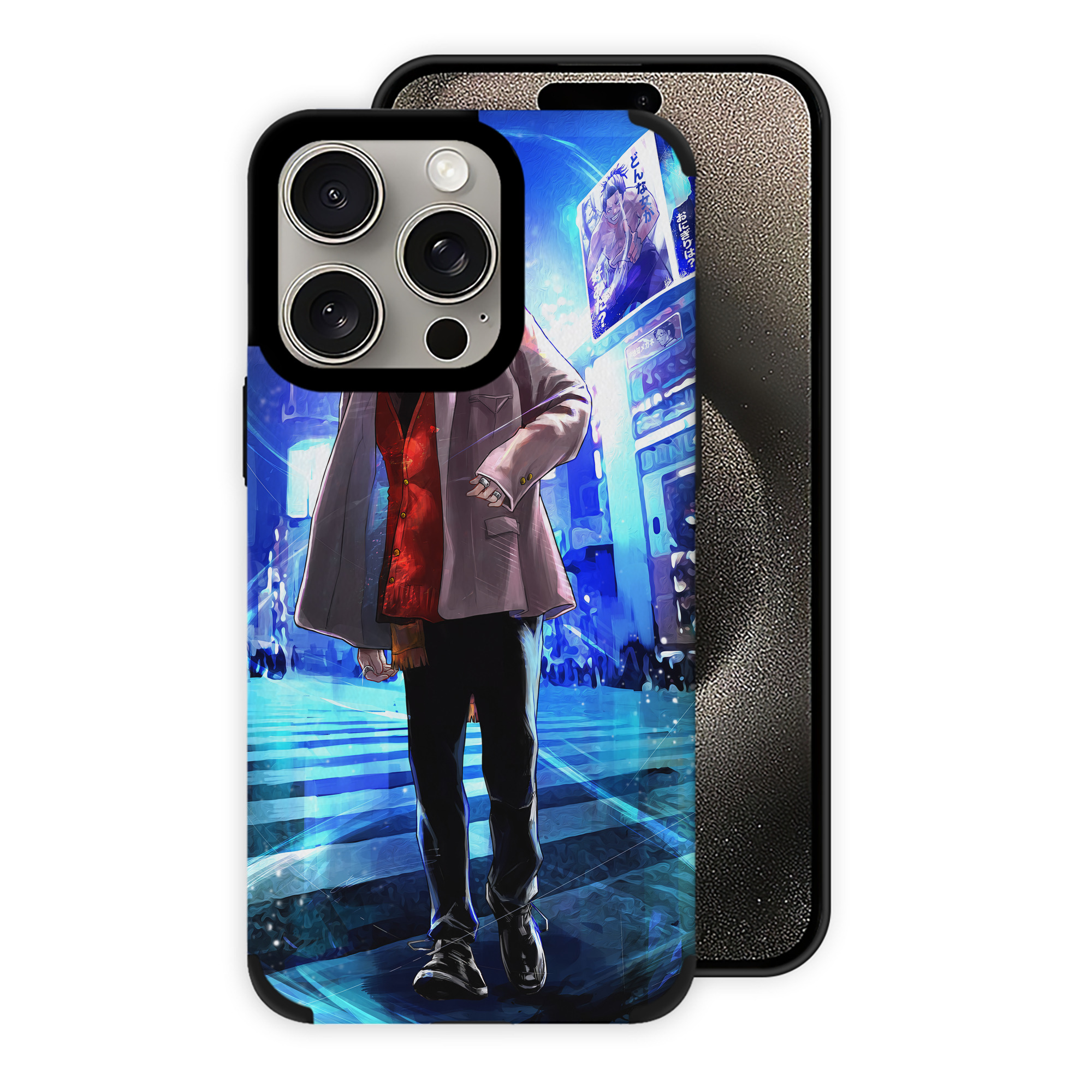 （画像用） 呪術廻戦 Jujutsu Kaisen 【iPhone15ProMax対応】 PUレザー スマホケース 耐衝撃＆黄変防止