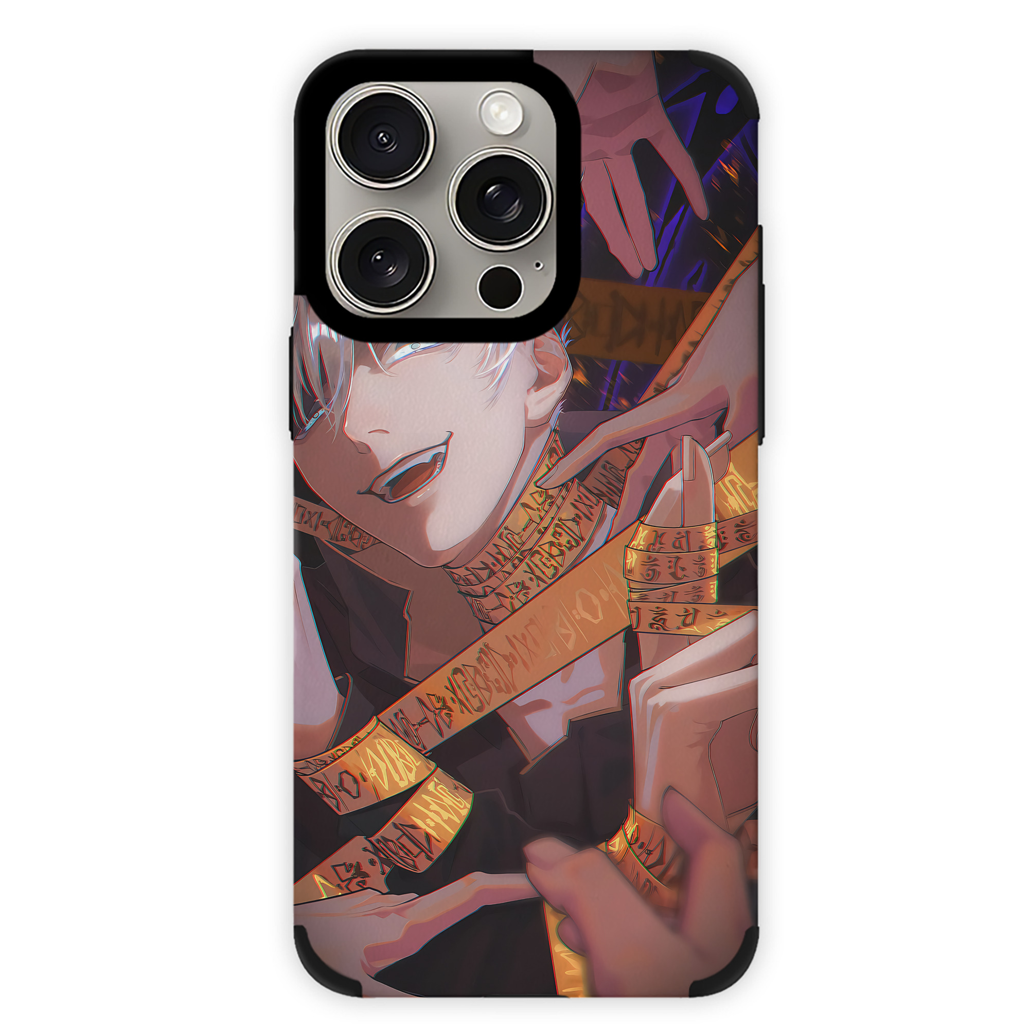 （画像用） 呪術廻戦 Jujutsu Kaisen 【iPhone15ProMax対応】 PUレザー スマホケース 耐衝撃＆黄変防止