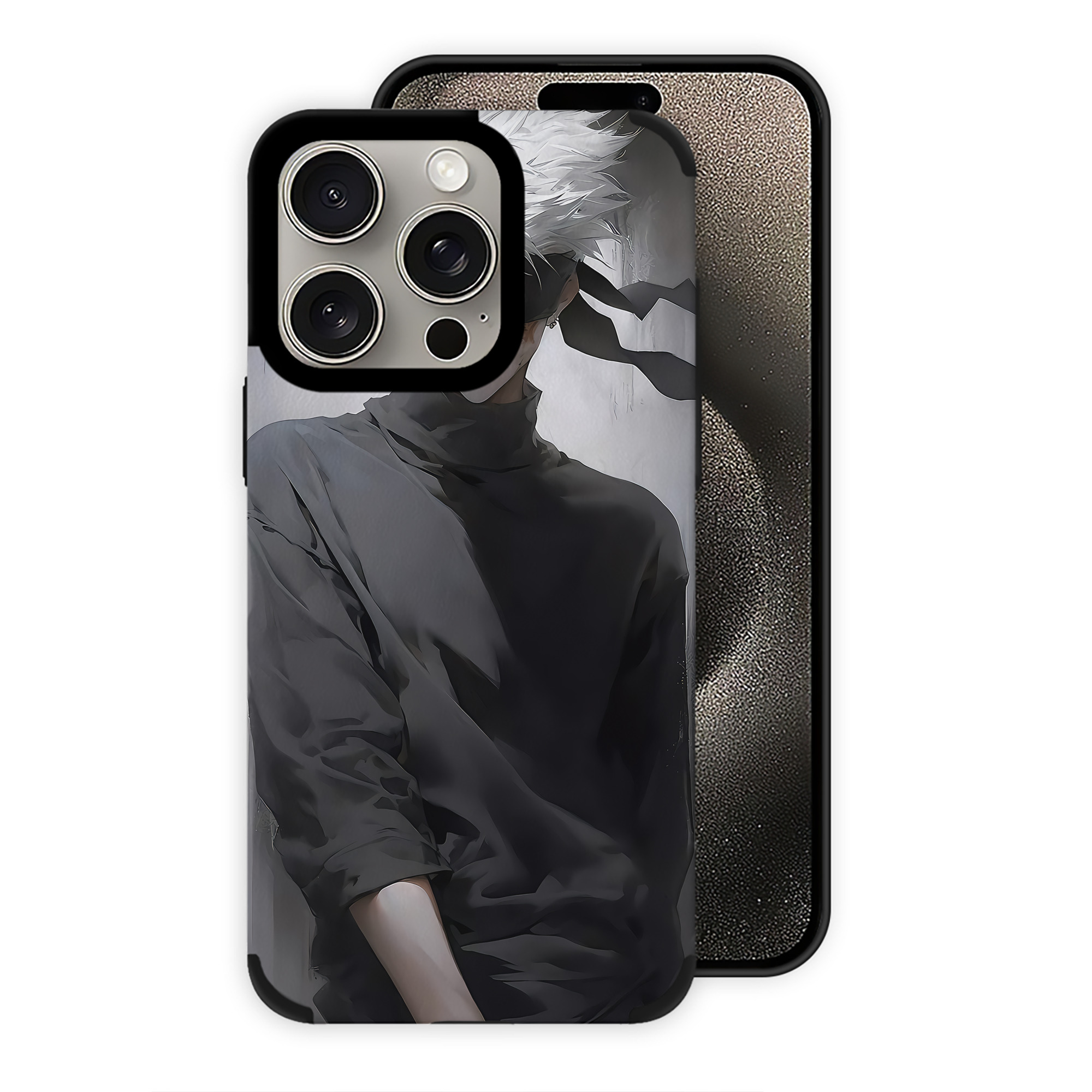 （画像用） 呪術廻戦 Jujutsu Kaisen 【iPhone15ProMax対応】 PUレザー スマホケース 耐衝撃＆黄変防止