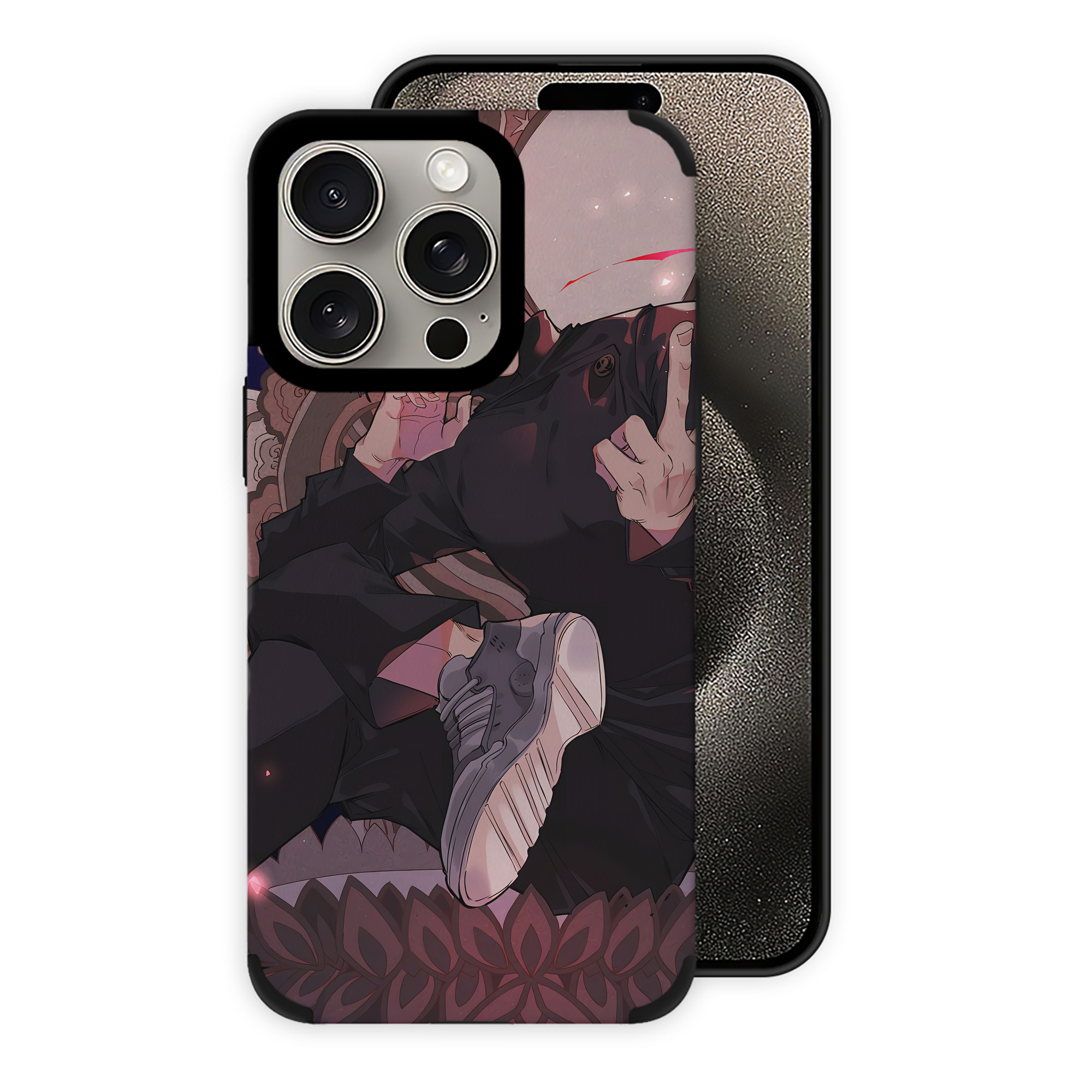 （画像用） 呪術廻戦 Jujutsu Kaisen 【iPhone15ProMax対応】 PUレザー スマホケース 耐衝撃＆黄変防止