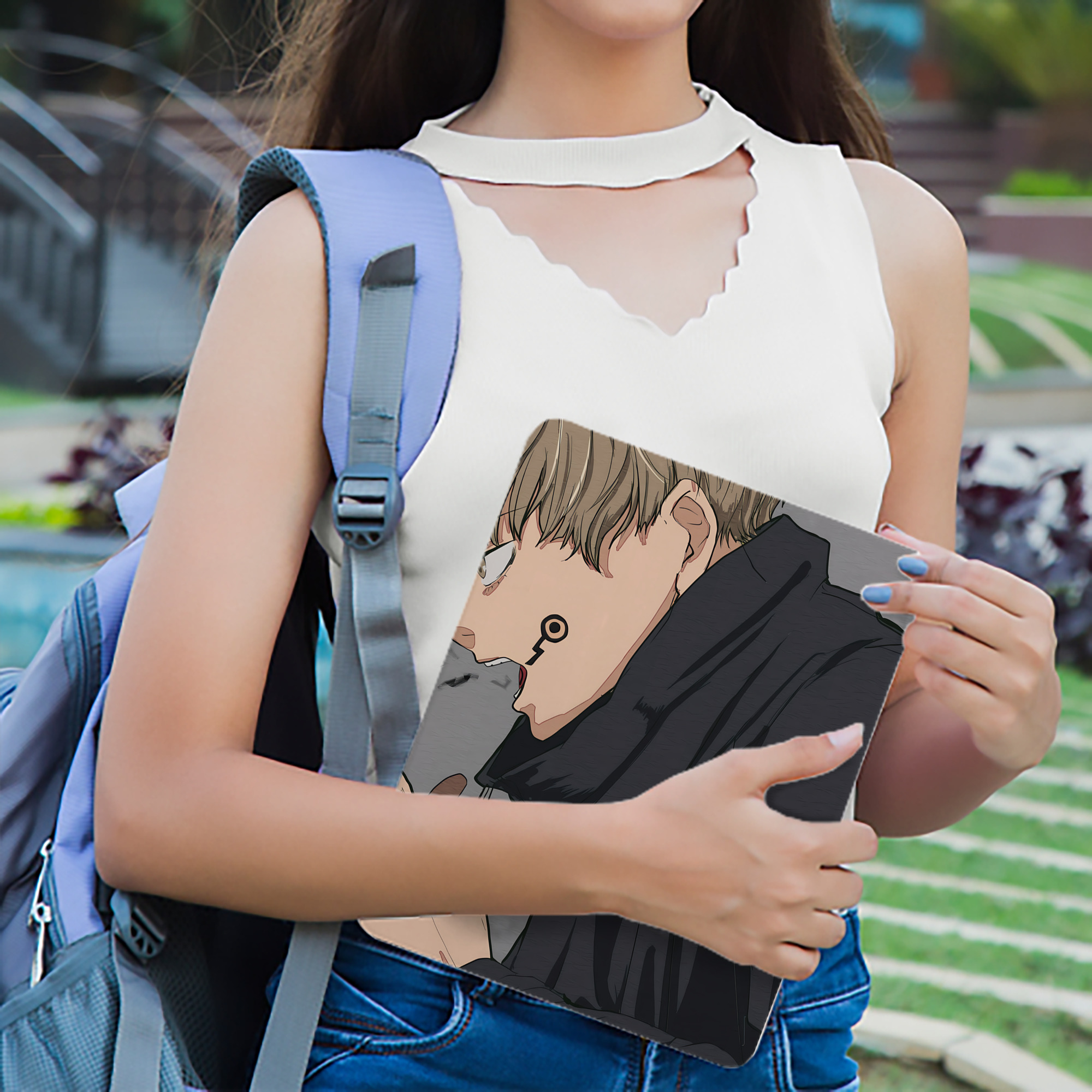 呪術廻戦 Jujutsu Kaisen IPad ケース ブック型 PUレザー TPU 耐衝撃 軽量 薄型 ペン収納なし 全面保護 IPad 各モデル対応
