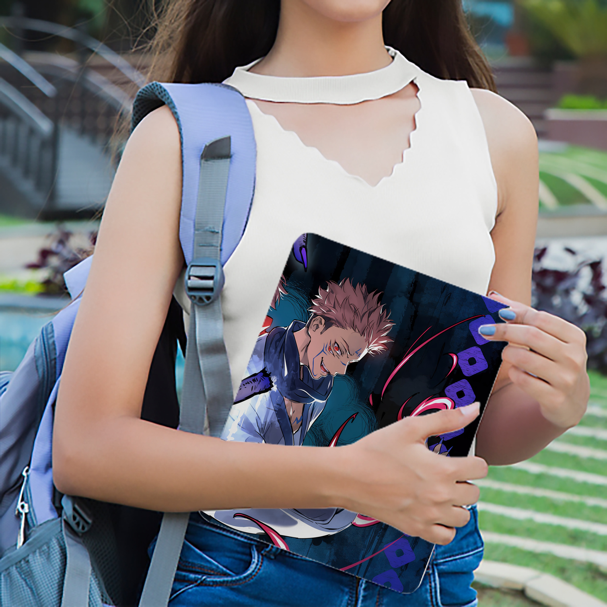 呪術廻戦 Jujutsu Kaisen IPad ケース ブック型 PUレザー TPU 耐衝撃 軽量 薄型 ペン収納なし 全面保護 IPad 各モデル対応
