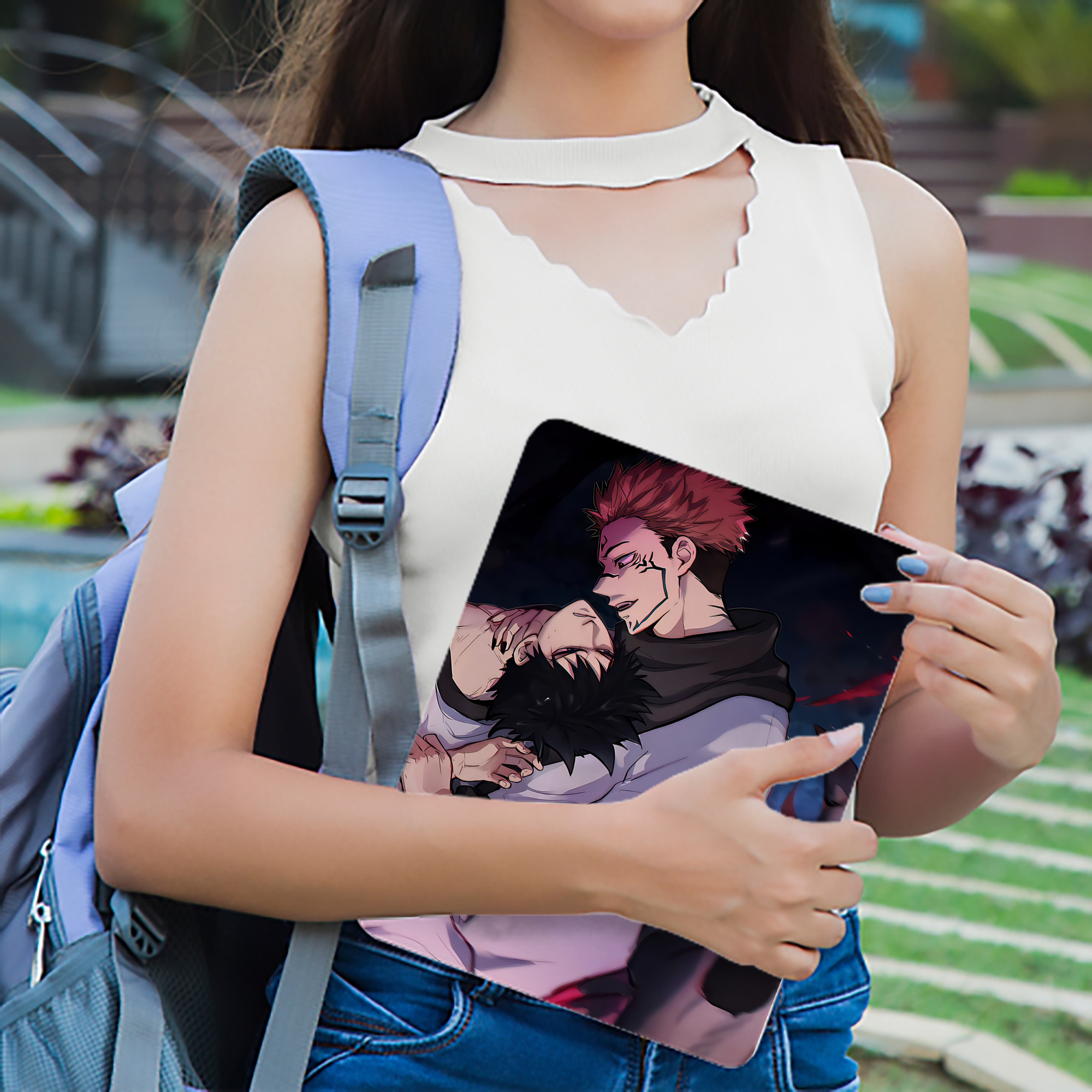 呪術廻戦 Jujutsu Kaisen IPad ケース ブック型 PUレザー TPU 耐衝撃 軽量 薄型 ペン収納なし 全面保護 IPad 各モデル対応