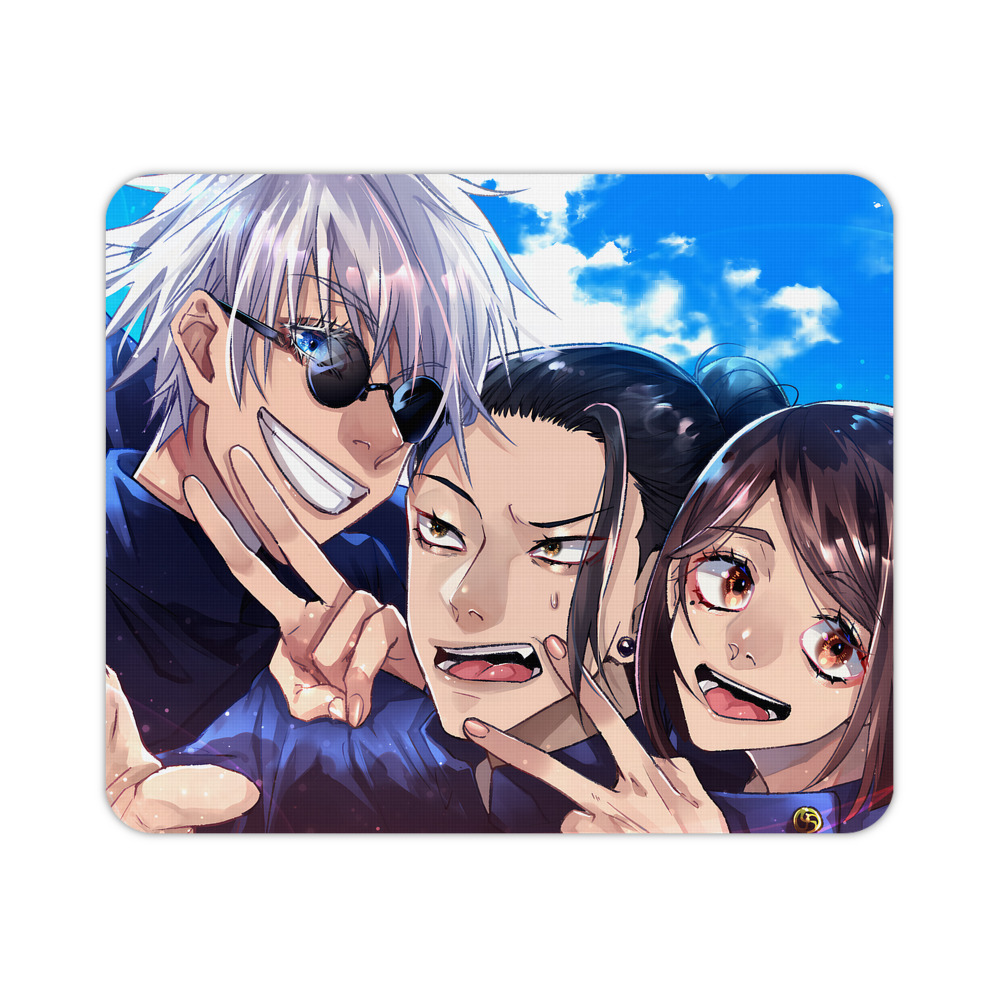 （画像用） 呪術廻戦 Jujutsu Kaisen マウスパッド ステッチ加工 ラバー素材 防水 滑り止め 超薄型 ゲーミング/オフィス対応