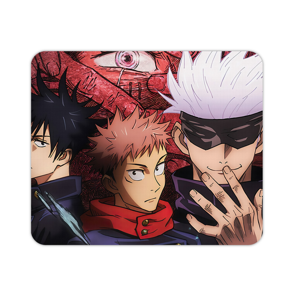 （画像用） 呪術廻戦 Jujutsu Kaisen マウスパッド ステッチ加工 ラバー素材 防水 滑り止め 超薄型 ゲーミング/オフィス対応