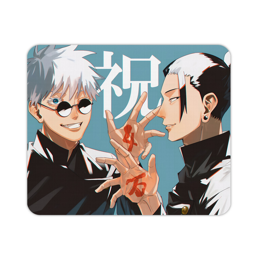 （画像用） 呪術廻戦 Jujutsu Kaisen マウスパッド ステッチ加工 ラバー素材 防水 滑り止め 超薄型 ゲーミング/オフィス対応