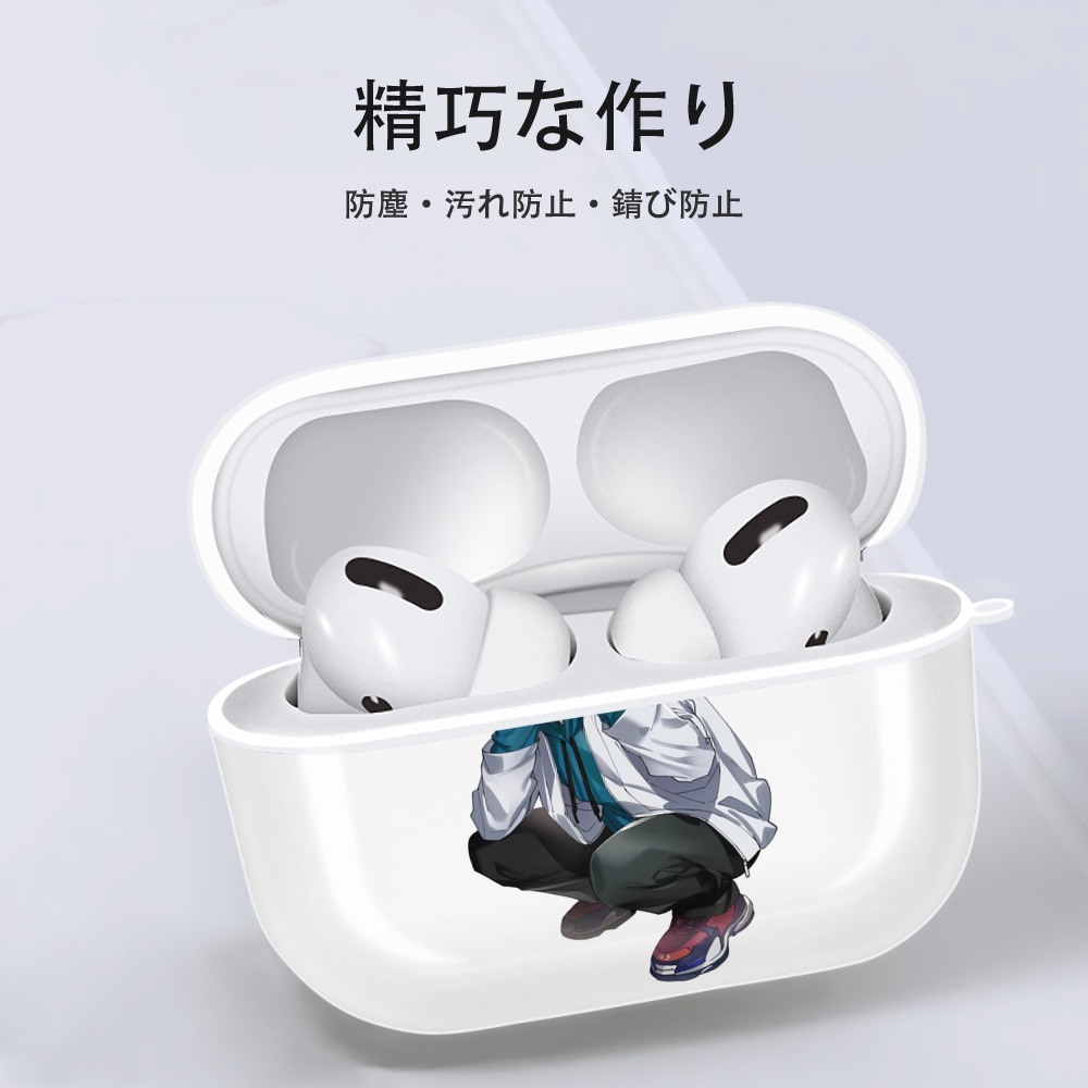 呪術廻戦 Jujutsu Kaisen 【AirPods Pro用】ハードシェル保護ケース 耐衝撃・防指紋・カラビナ付き商品仕様