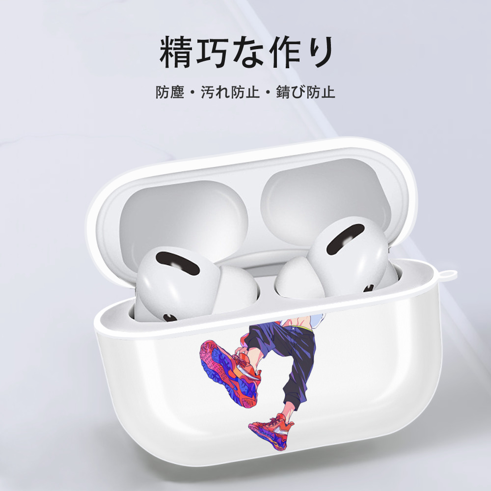 呪術廻戦 Jujutsu Kaisen 【AirPods Pro用】ハードシェル保護ケース 耐衝撃・防指紋・カラビナ付き商品仕様