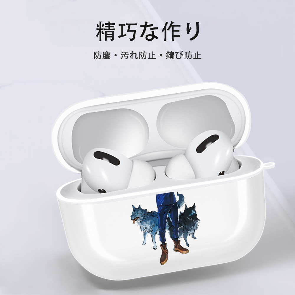 呪術廻戦 Jujutsu Kaisen 【AirPods Pro用】ハードシェル保護ケース 耐衝撃・防指紋・カラビナ付き商品仕様