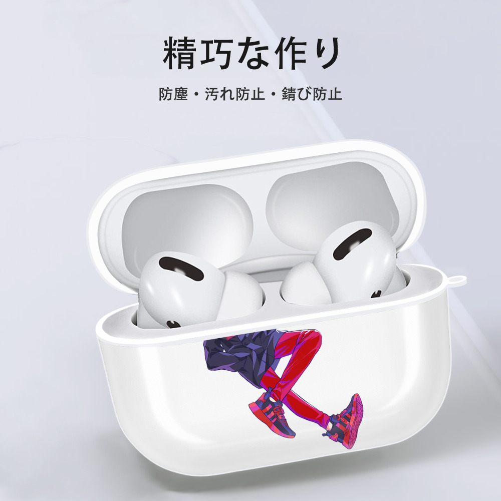 呪術廻戦 Jujutsu Kaisen 【AirPods Pro用】ハードシェル保護ケース 耐衝撃・防指紋・カラビナ付き商品仕様