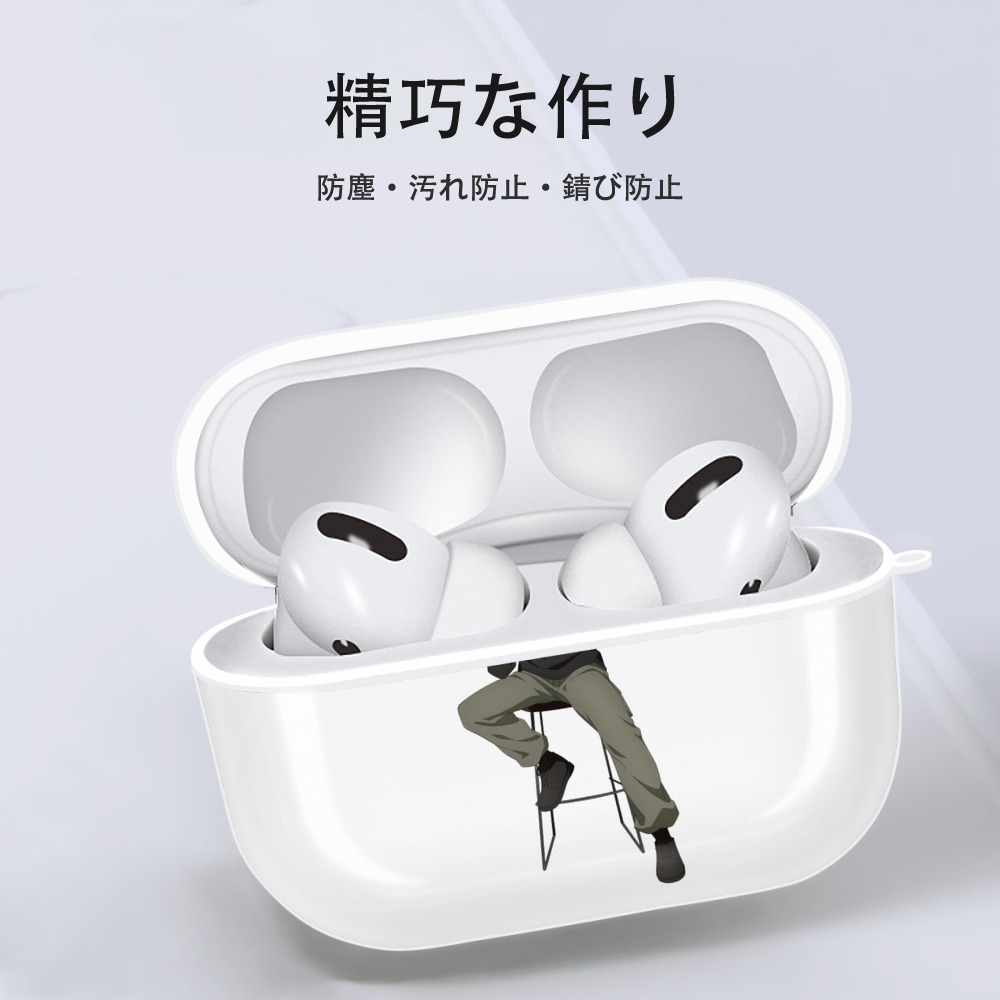 呪術廻戦 Jujutsu Kaisen 【AirPods Pro用】ハードシェル保護ケース 耐衝撃・防指紋・カラビナ付き商品仕様