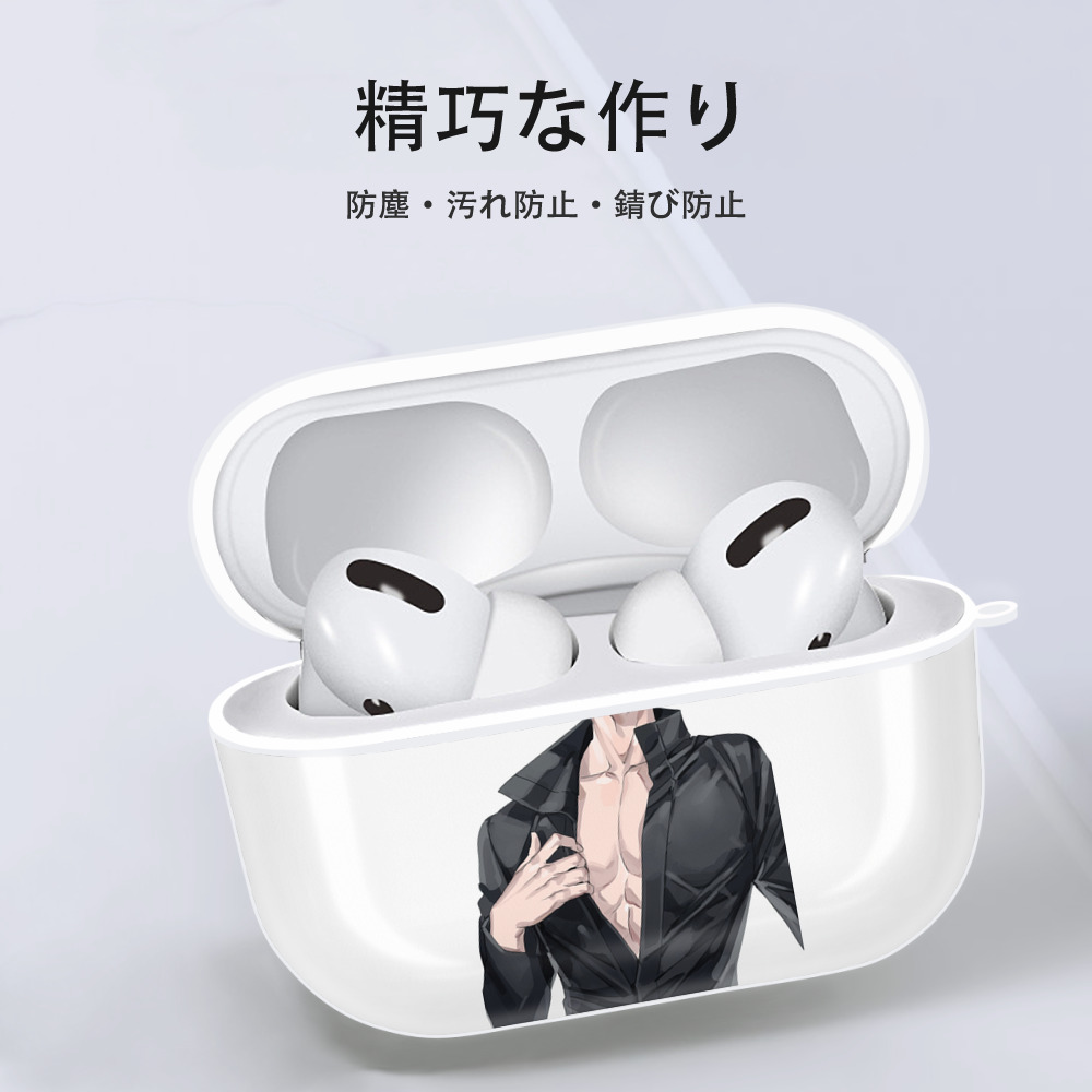 呪術廻戦 Jujutsu Kaisen 【AirPods Pro用】ハードシェル保護ケース 耐衝撃・防指紋・カラビナ付き商品仕様