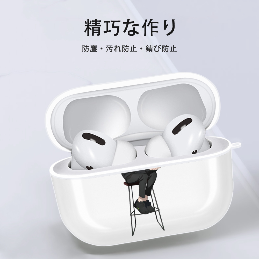 呪術廻戦 Jujutsu Kaisen 【AirPods Pro用】ハードシェル保護ケース 耐衝撃・防指紋・カラビナ付き商品仕様
