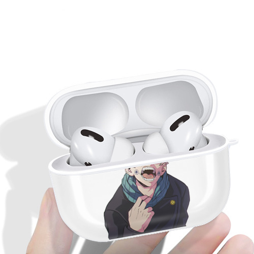 呪術廻戦 Jujutsu Kaisen 【AirPods Pro用】ハードシェル保護ケース 耐衝撃・防指紋・カラビナ付き商品仕様